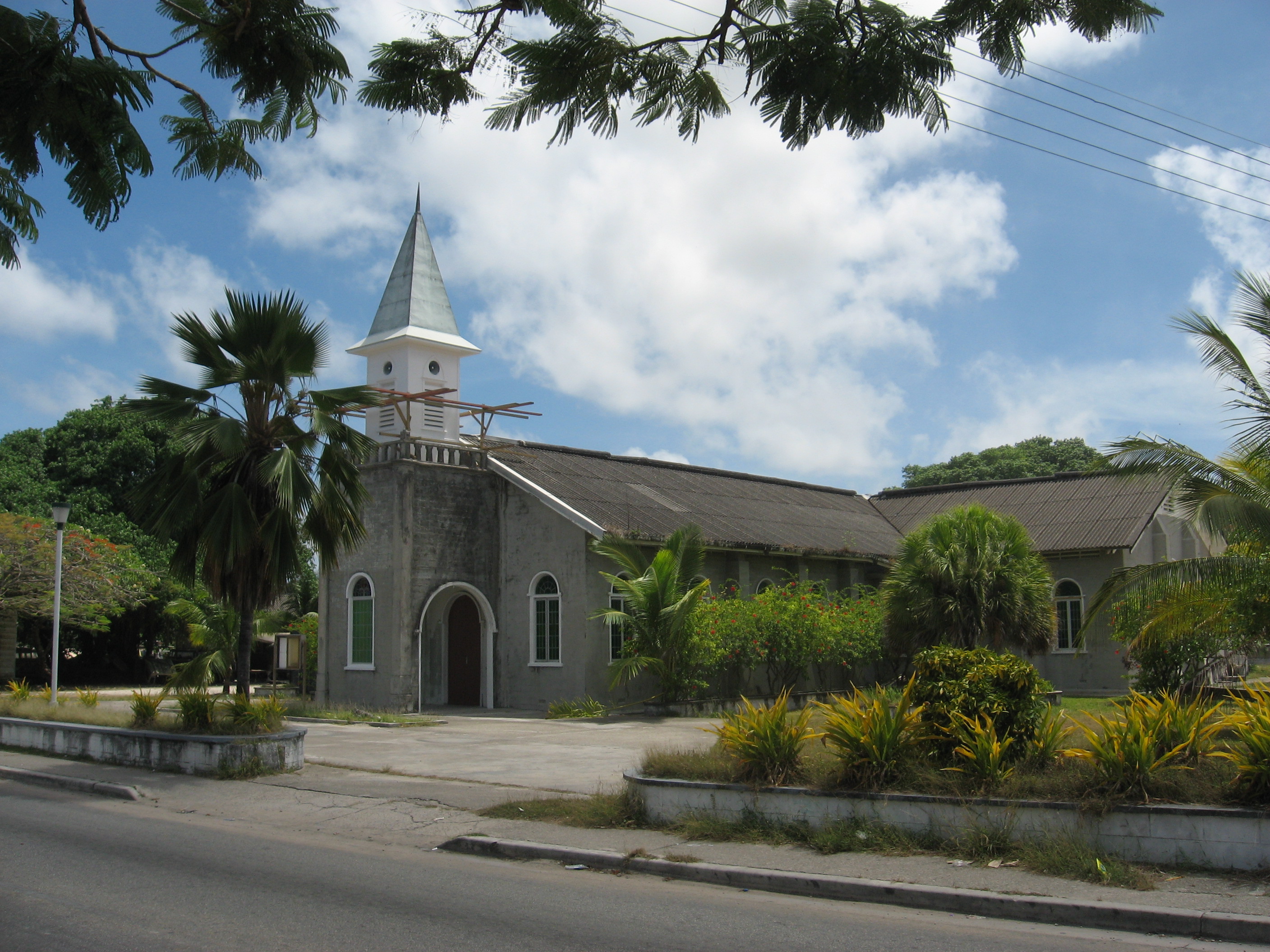 Sebuah gereja di Nauru.