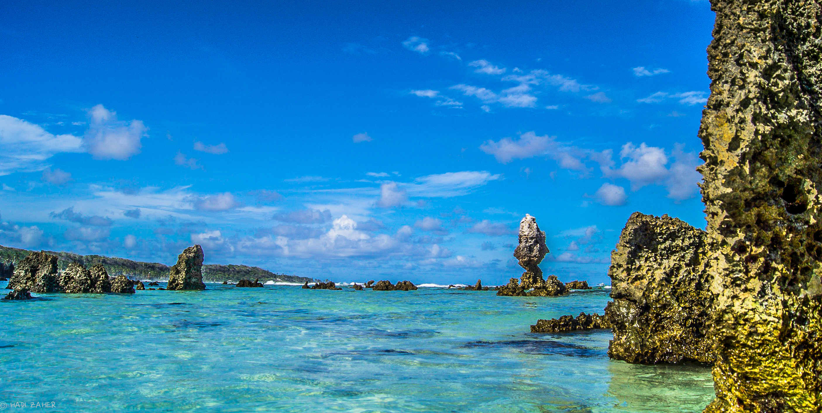 Teluk Anibare, salah satu kawasan pantai yang indah di Nauru.