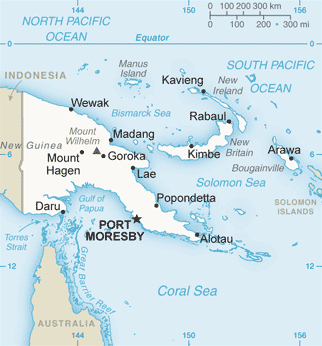 Bản đồ Papua New Guinea
