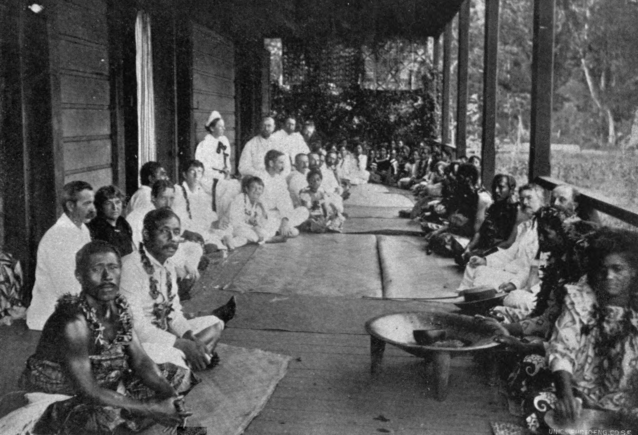 Majlis hari jadi Robert Louis Stevenson di Vailima, 1894.