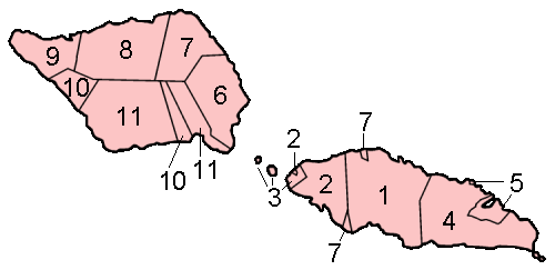 Daerah politik Samoa, termasuk pulau-pulau kecil