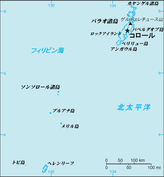 팔라우 지도
