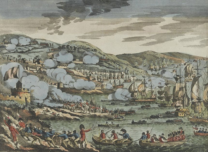 1810年12月2日、イギリス軍によるフランス島(モーリシャス)の占領