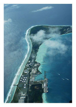 ディエゴガルシア島にあるキャンプ・ジャスティス米軍基地