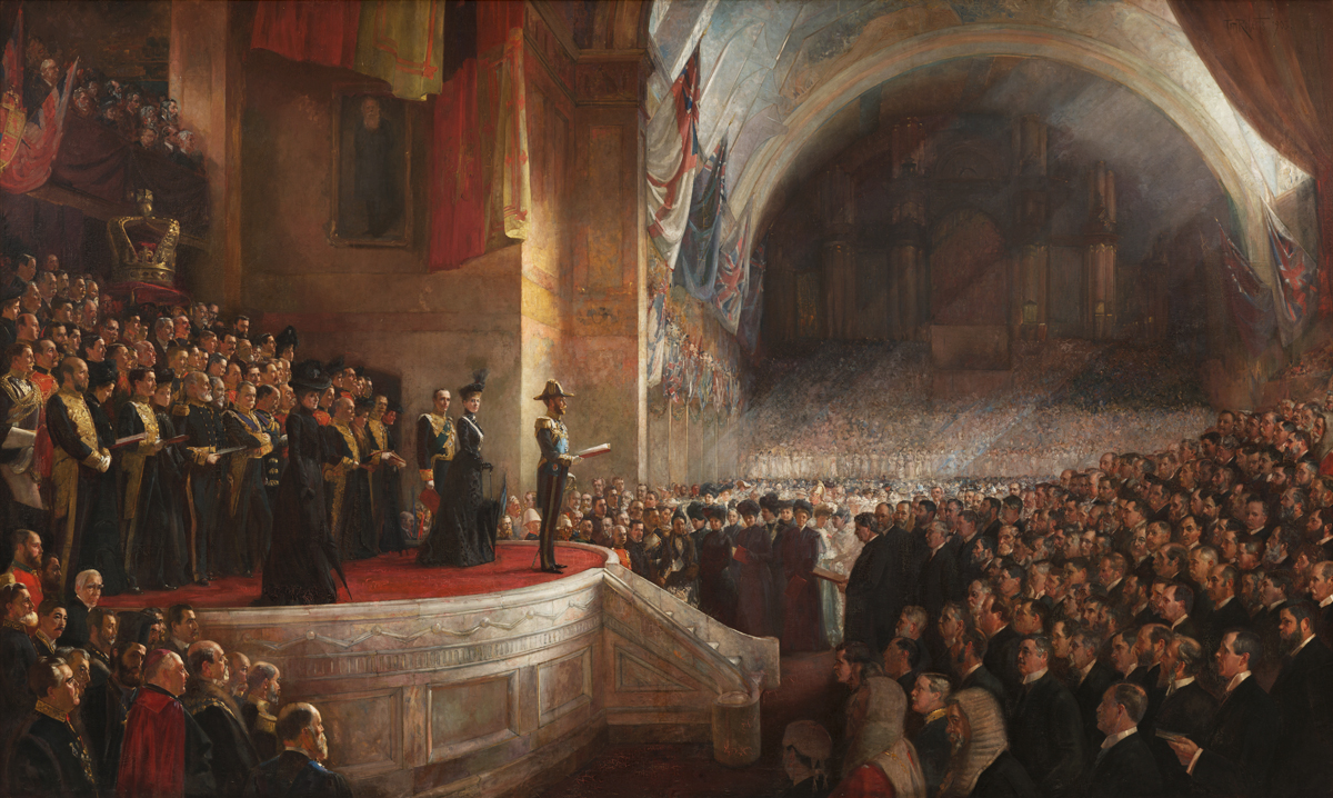 The Big Picture, sebuah lukisan karya Tom Roberts, menggambarkan pembukaan Parlemen Australia pertama pada tahun 1901.