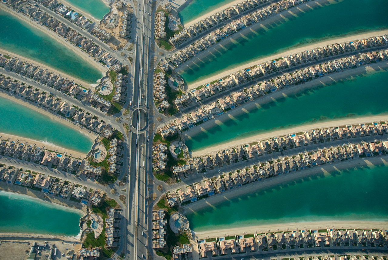 Vila perumahan di daun palem Palm Jumeirah di Dubai