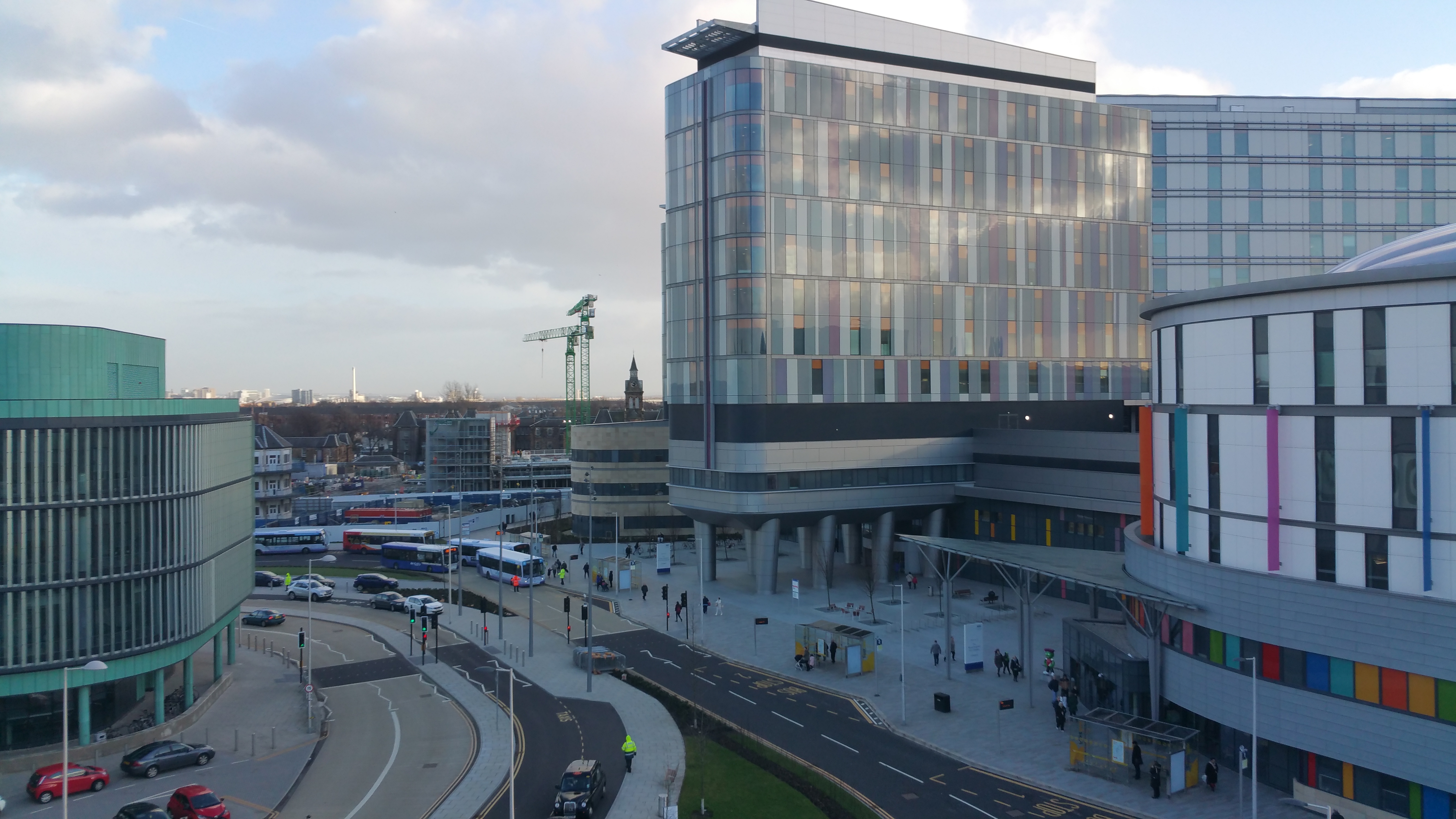 NHS Scotland's Queen Elizabeth University Hospital in Glasgow, the largest hospital campus in Europe