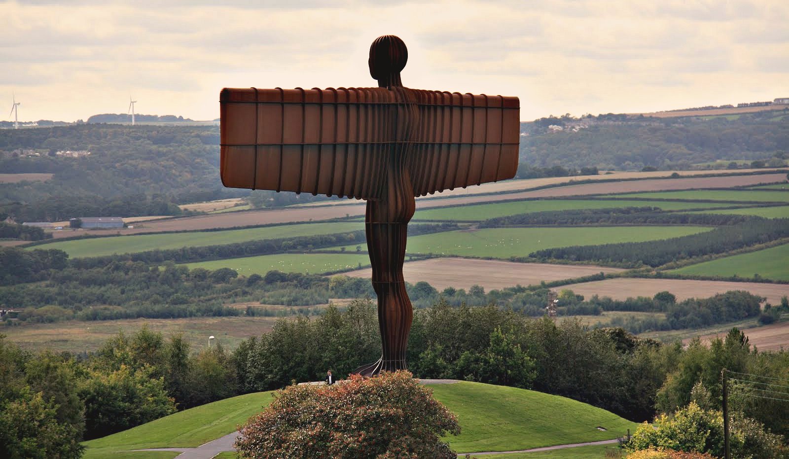 The Angel of the North sculpture by Antony Gormley has become a symbol of northern England.