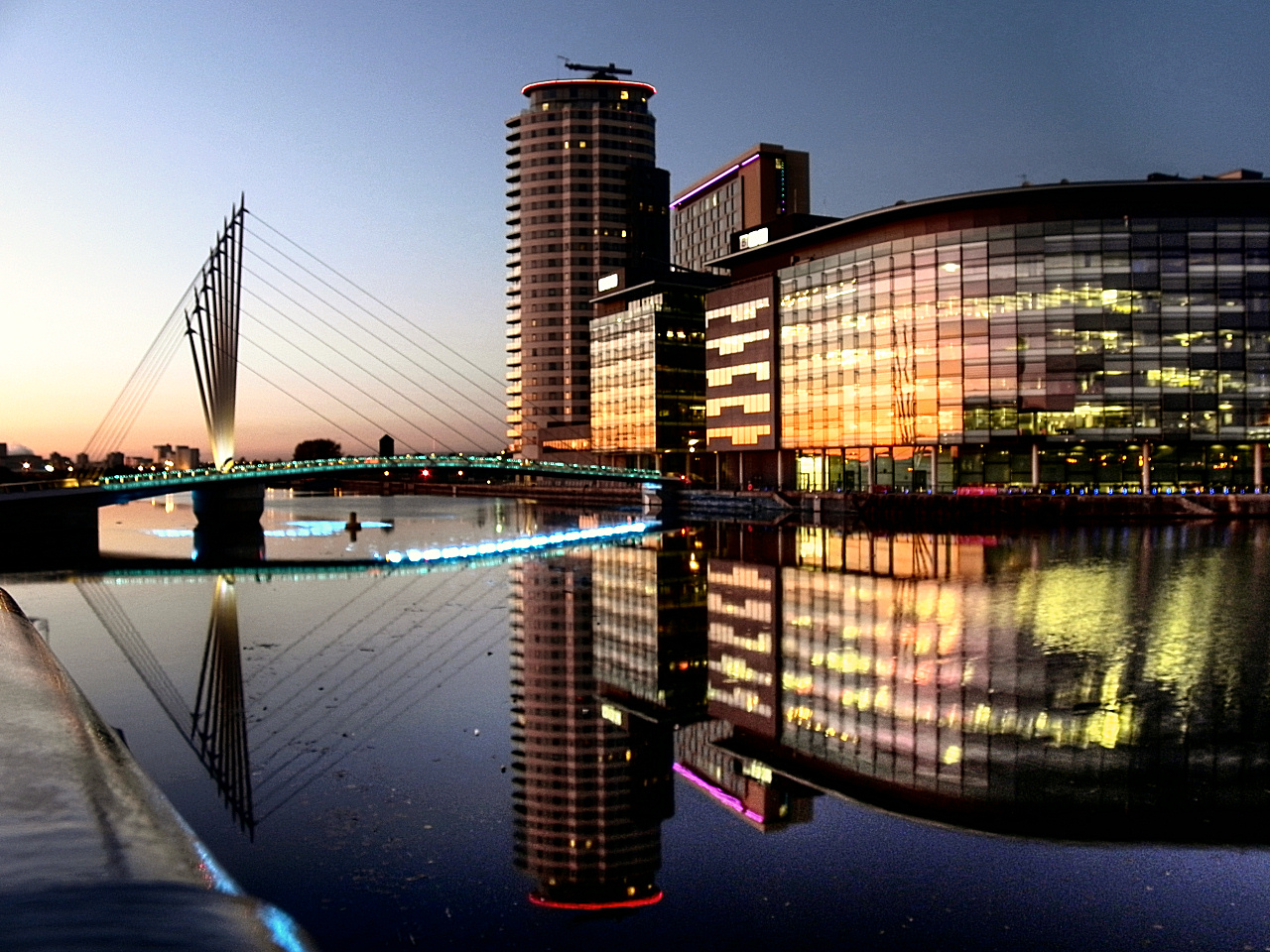 MediaCityUK in Salford, Greater Manchester, is one of the largest media production facilities in Europe.