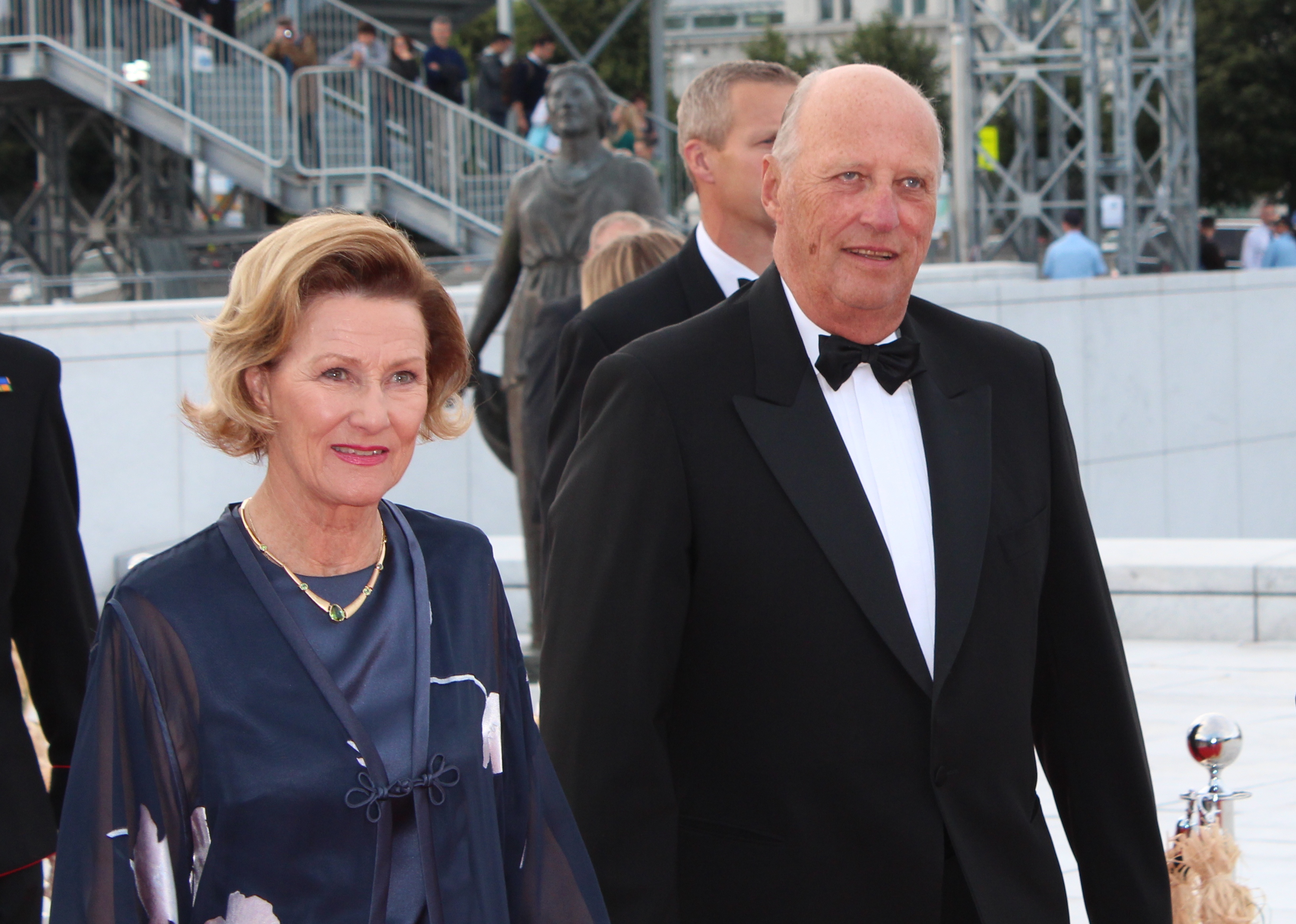 King of Norway, Harald V and his consort, Queen Sonja (reigning since 17 January 1991).