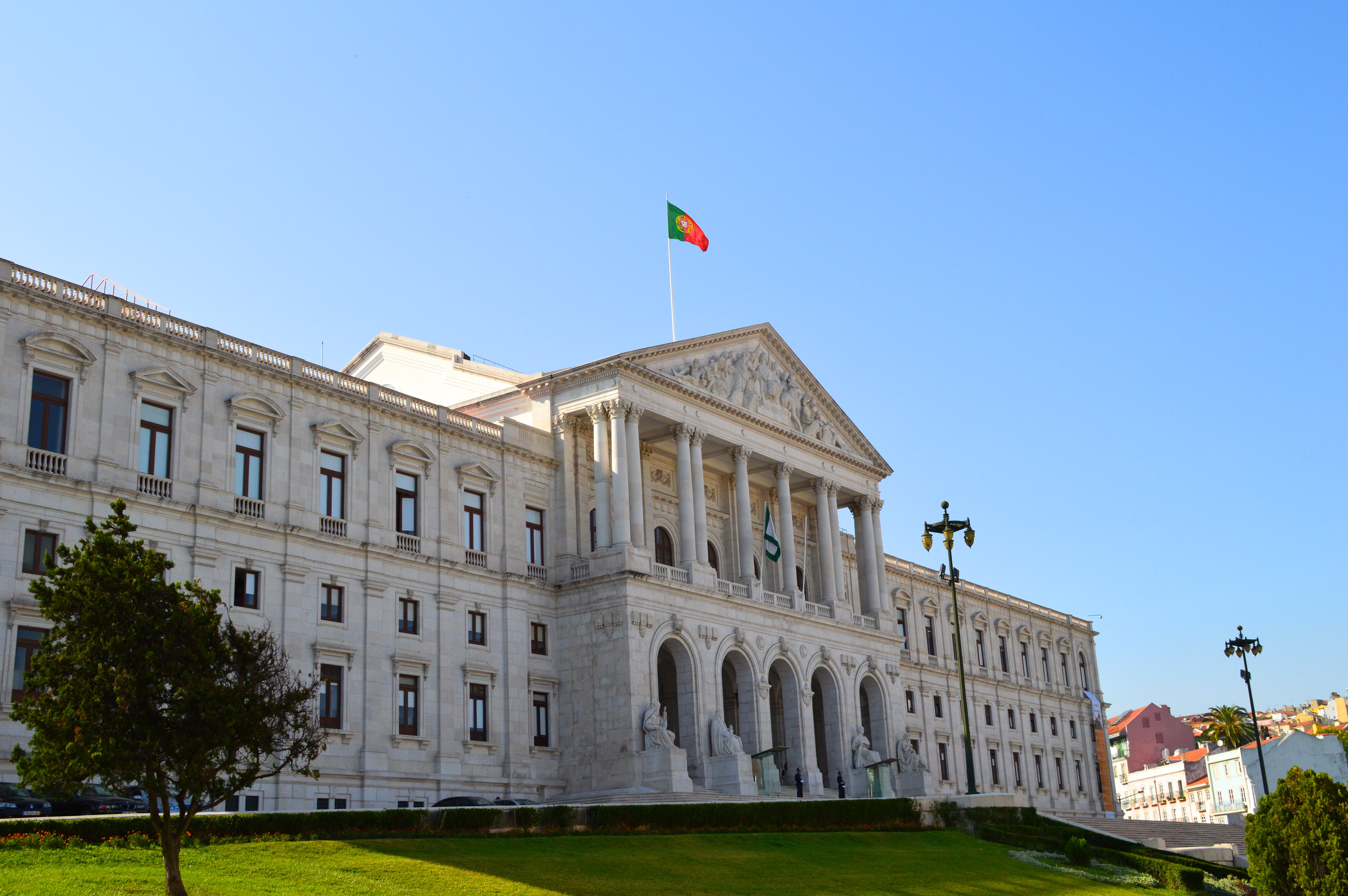 The São Bento Palace in Lisbon, seat of the Assembly of the Republic.