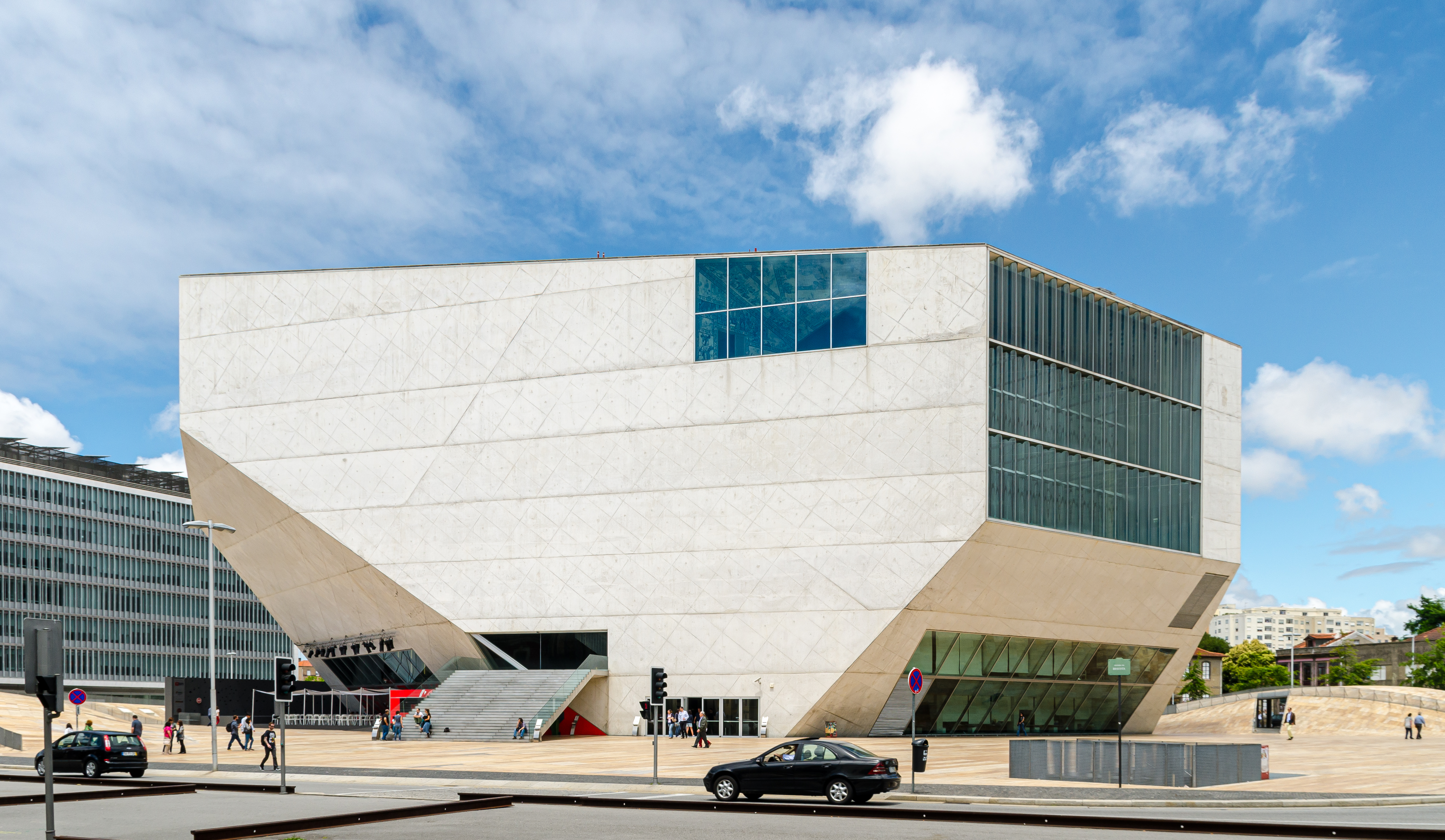Casa da Música in Porto, designed by Rem Koolhaas, is a prominent example of modern Portuguese architecture and a significant cultural venue.