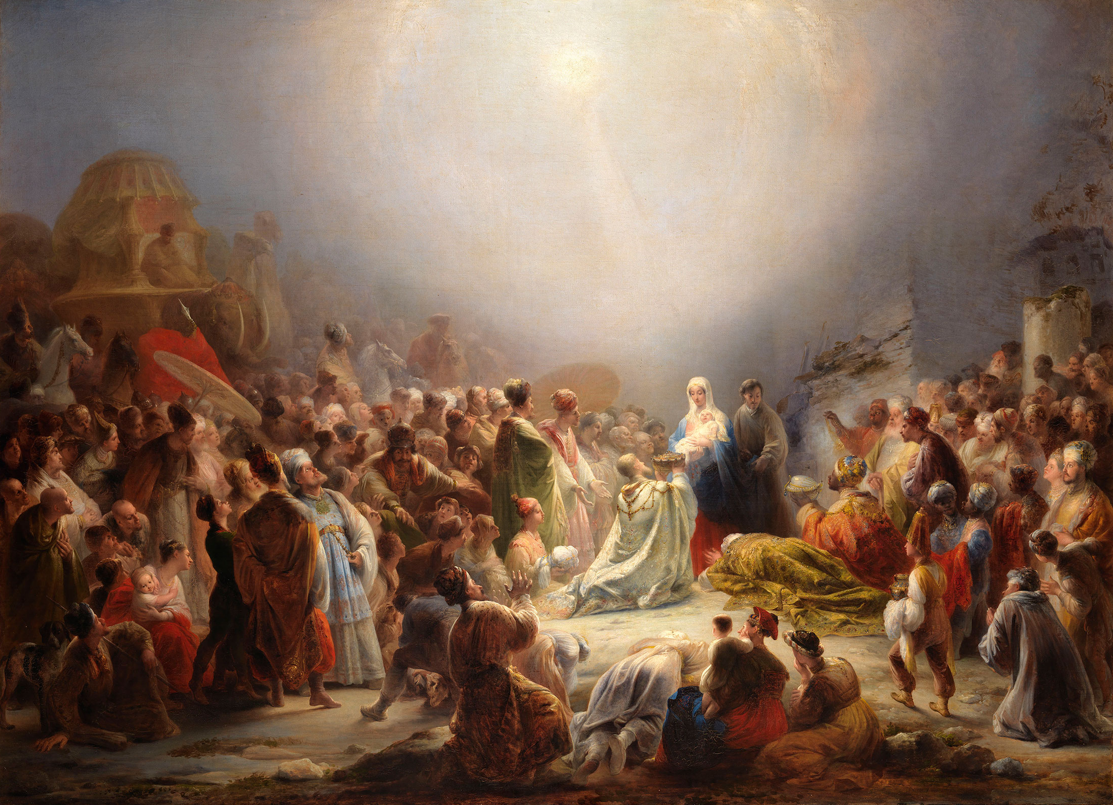 Adoration of the Magi (1828) by Domingos Sequeira, a leading neoclassical painter.