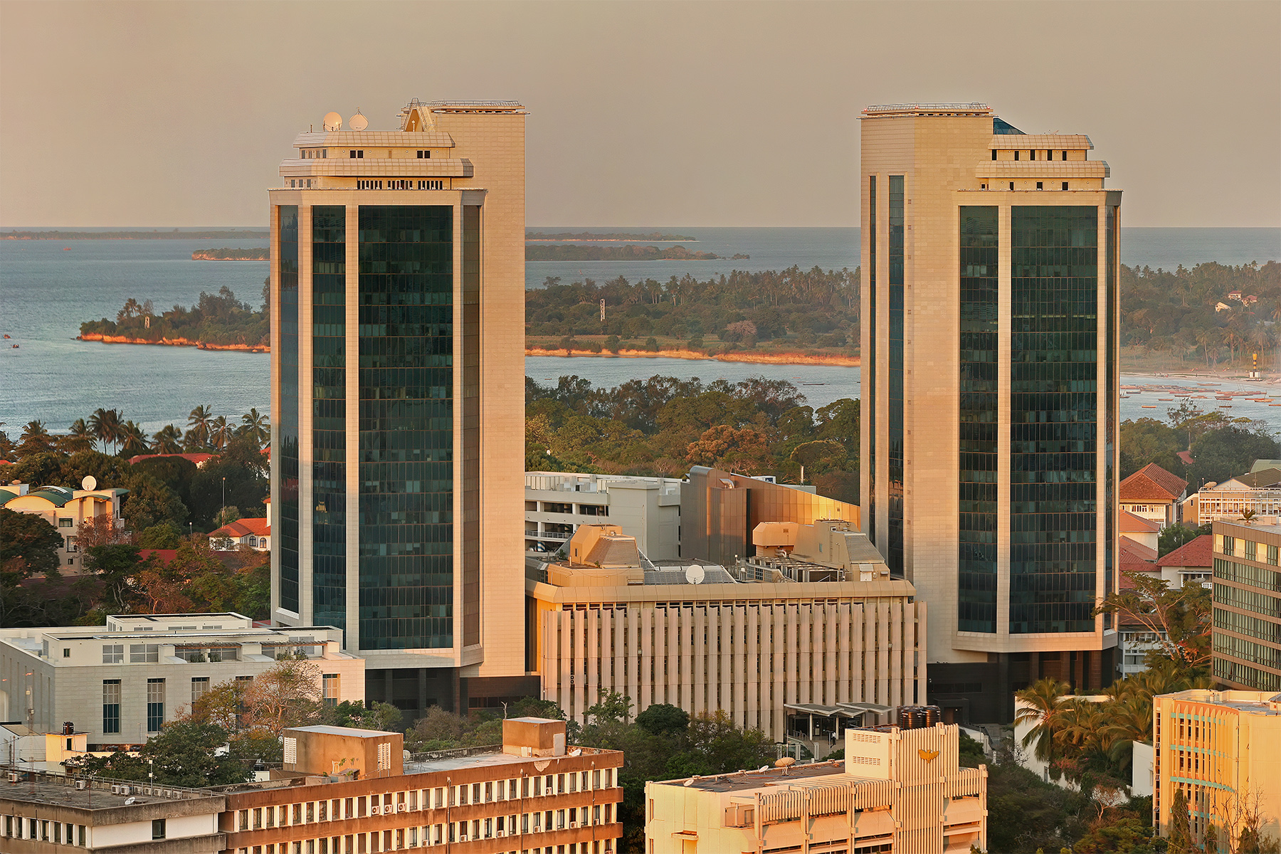 Tháp đôi của Ngân hàng Tanzania.