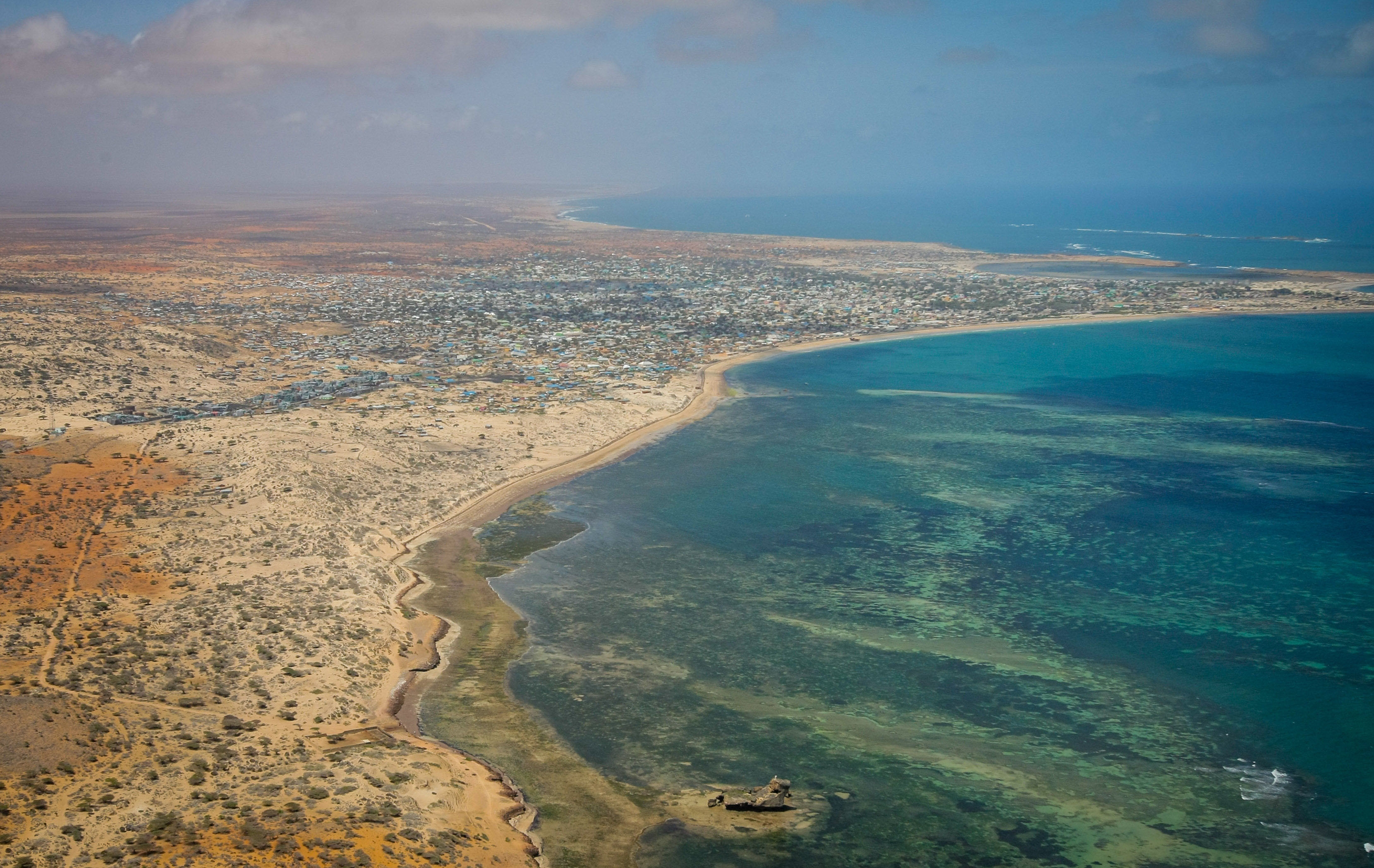 Bờ biển phía nam Mogadishu.