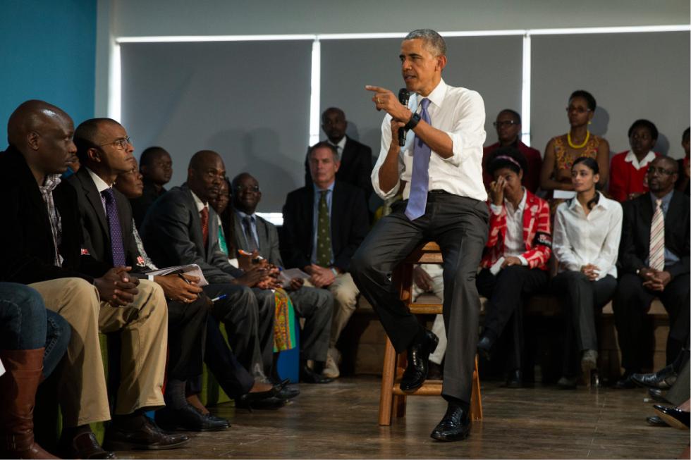 Presiden Barack Obama di Nairobi, Juli 2015.