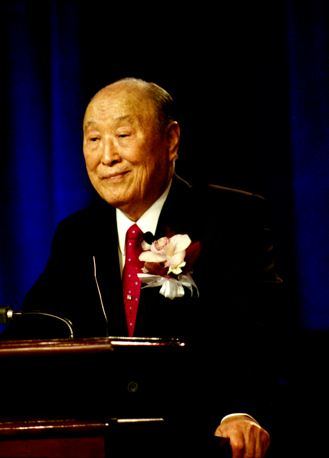 Sun Myung Moon speaking in Las Vegas, 2010.