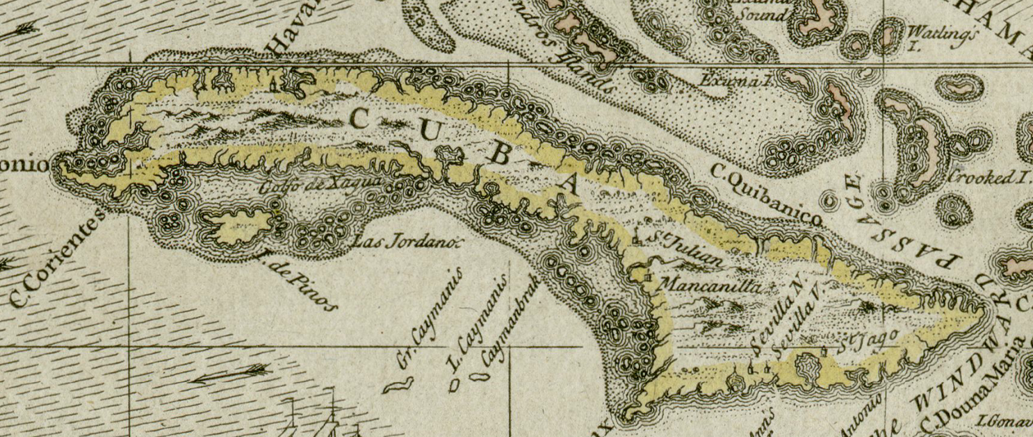 Bản đồ Cuba, khoảng năm 1680