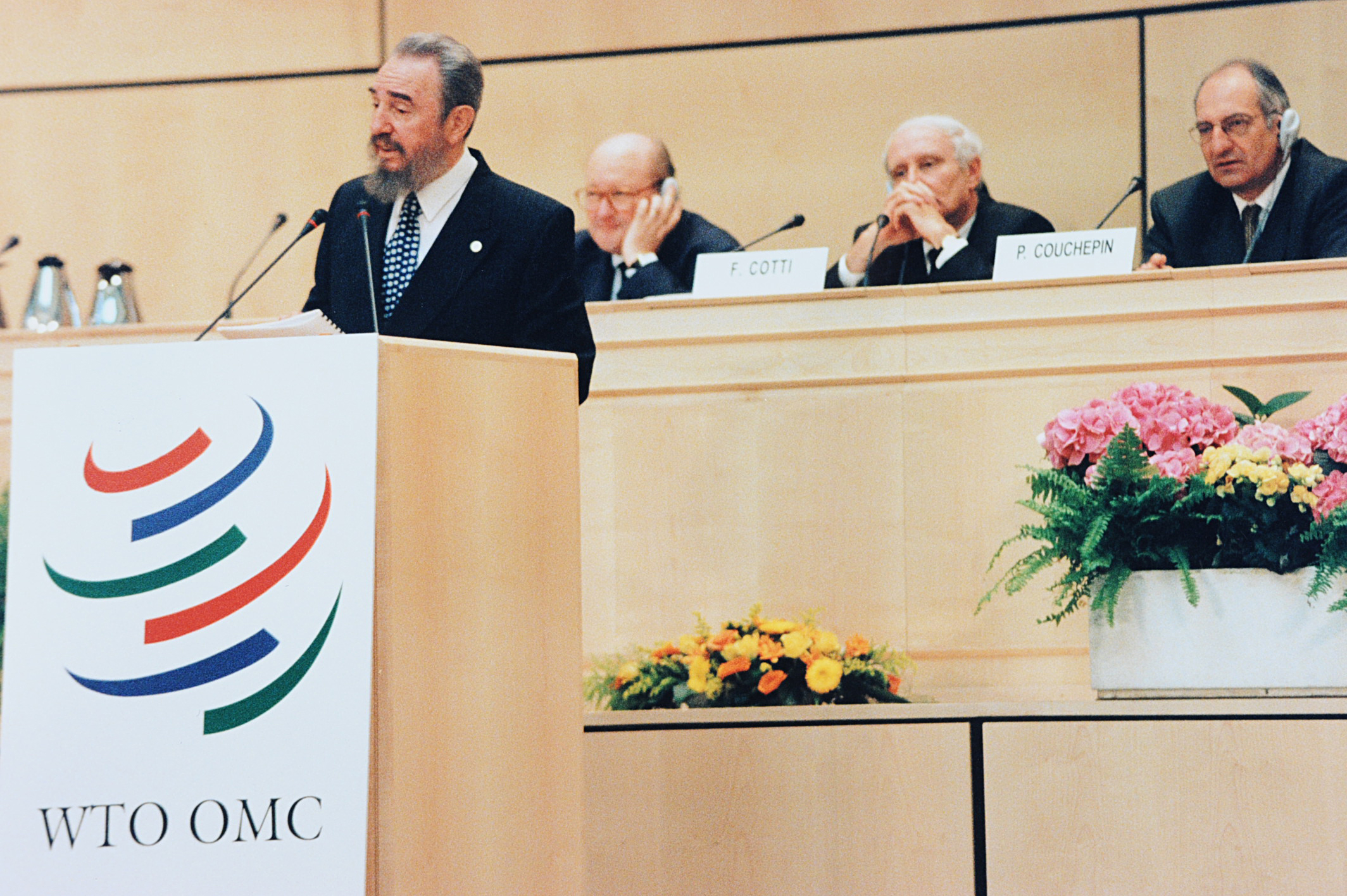 Lãnh đạo Cuba Fidel Castro tại Geneva, Thụy Sĩ, tháng 5 năm 1998