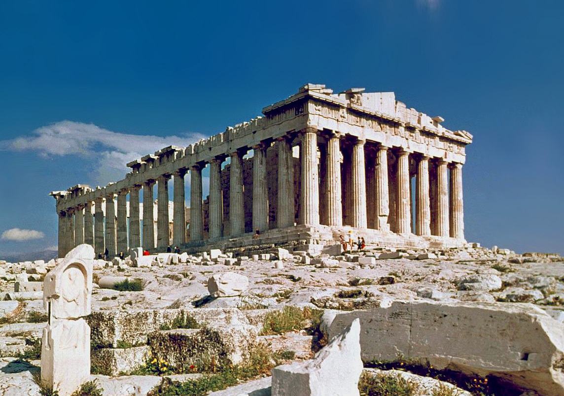 Parthenon di Akropolis Athena, ikon Yunani klasik