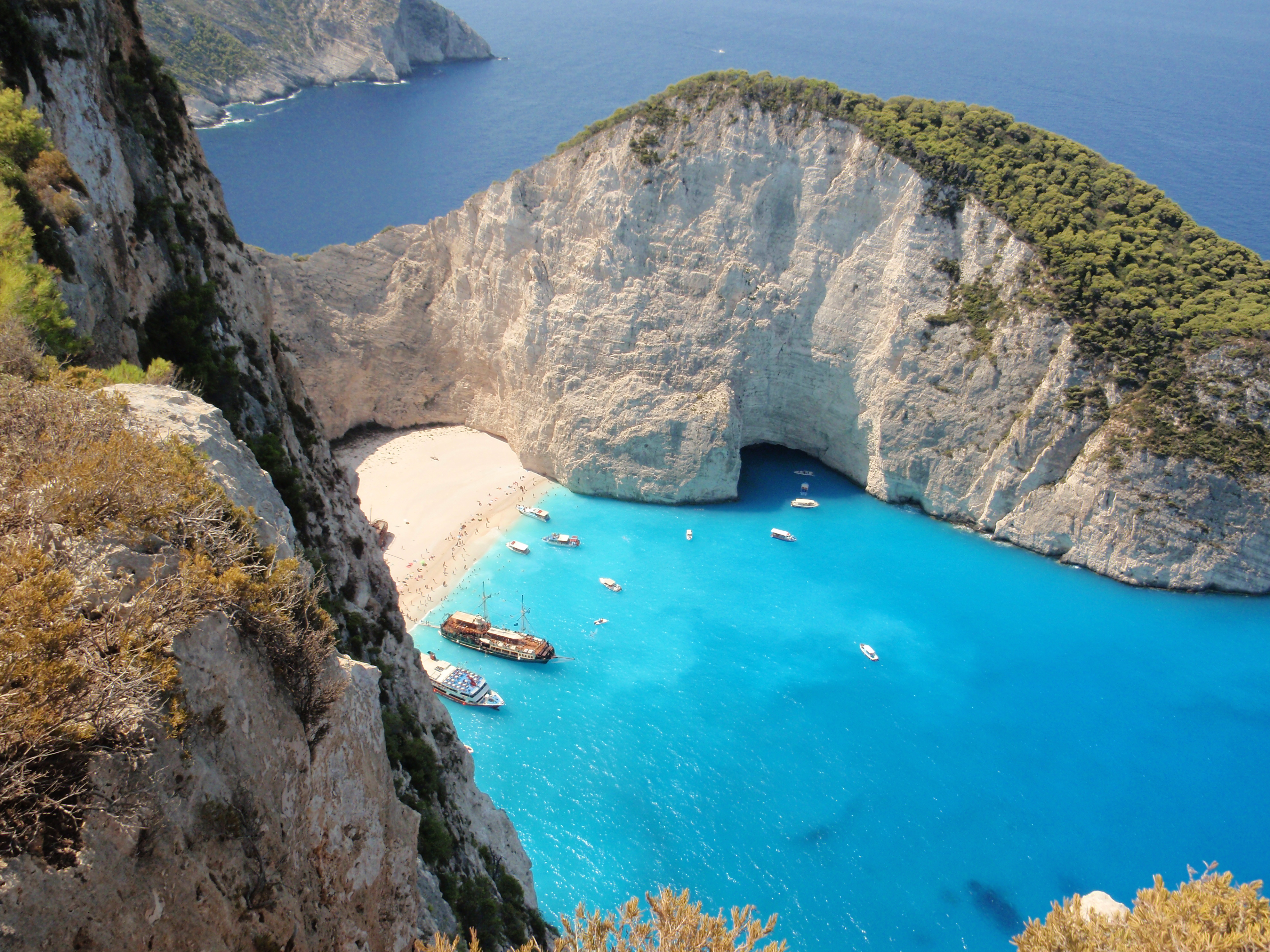 Teluk Navagio (bangkai kapal MV Panagiotis), pulau Zakynthos