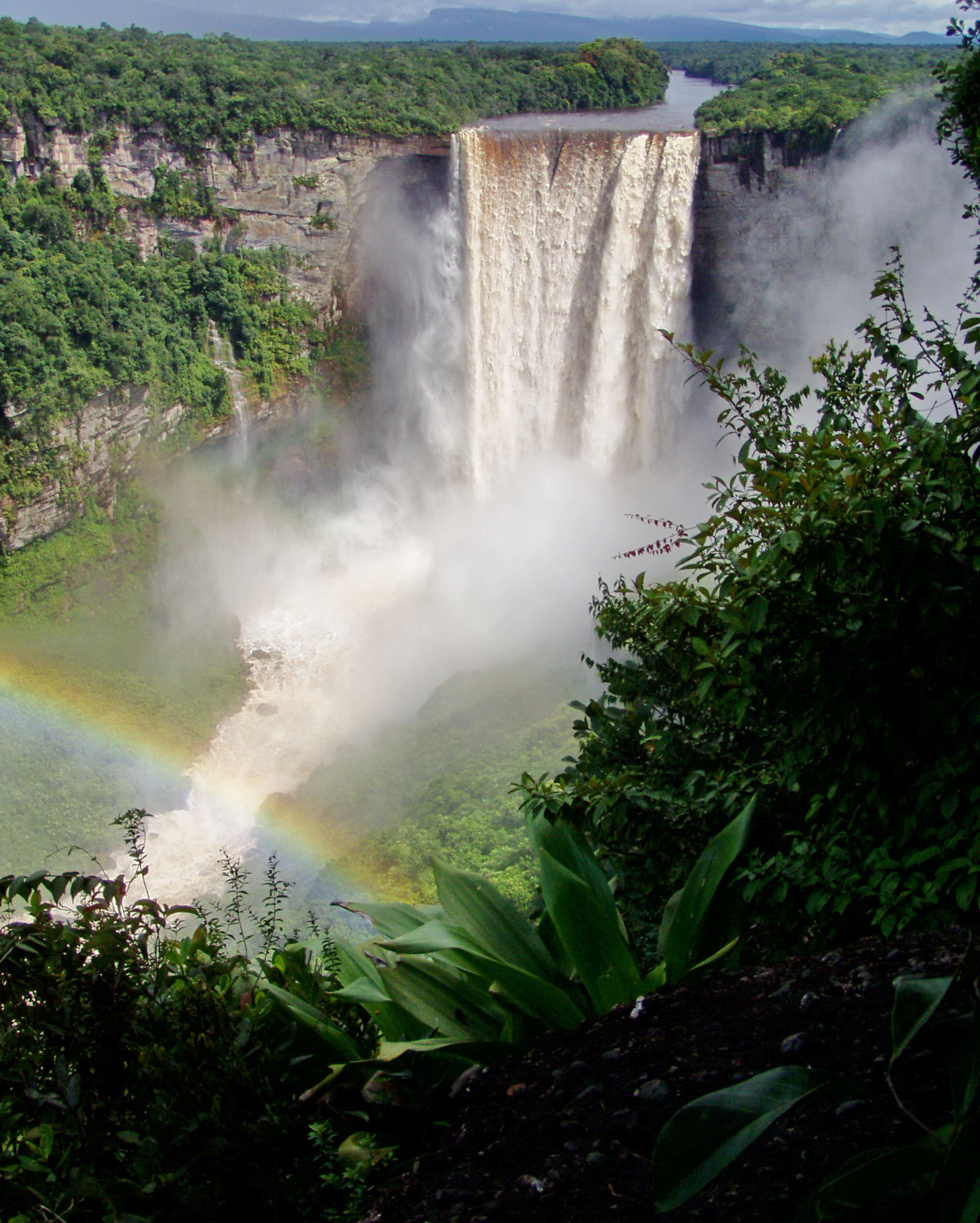 Kaieteur Falls is one of the world's most powerful waterfalls.