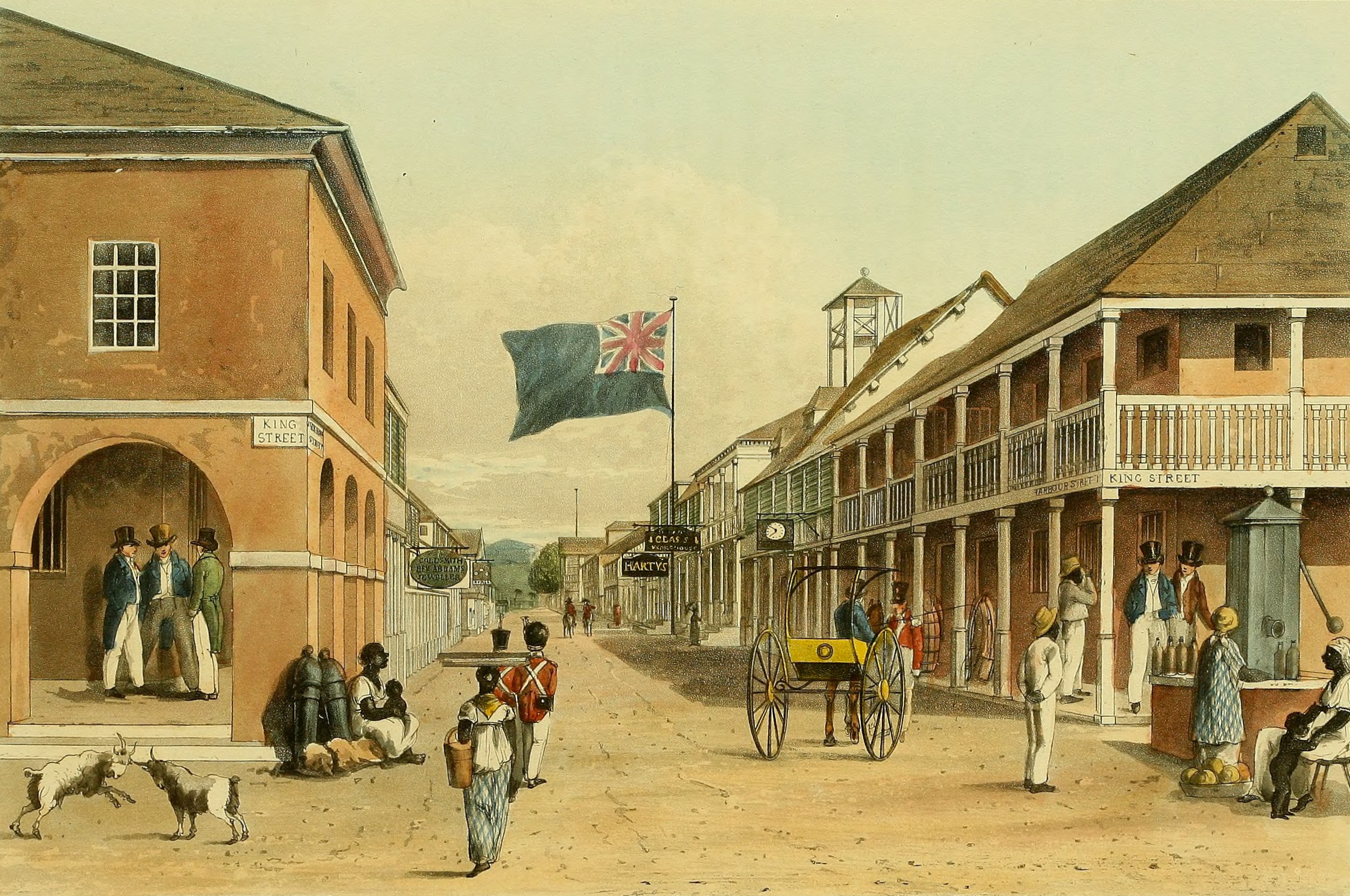 킹스턴 하버 스트리트, 약 1820년경