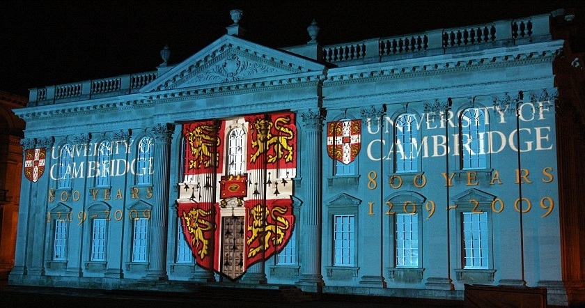  Light show on the Senate House, for the 800th anniversary of the foundation of the university