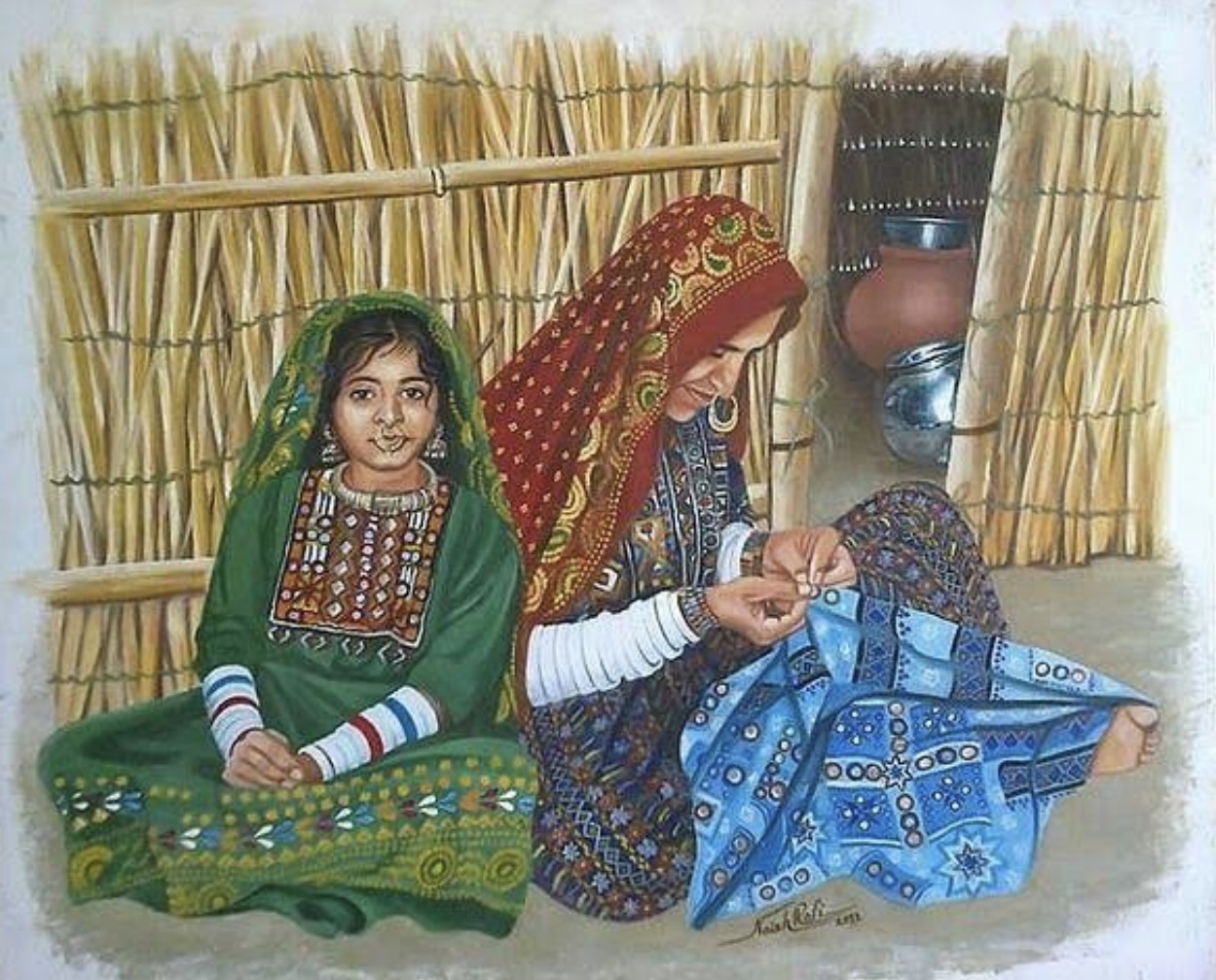 Mô tả trang phục truyền thống của phụ nữ từ Sindh