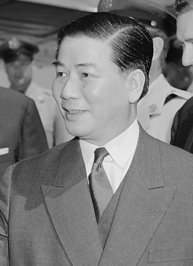 응오딘지엠 남베트남 대통령의 모습