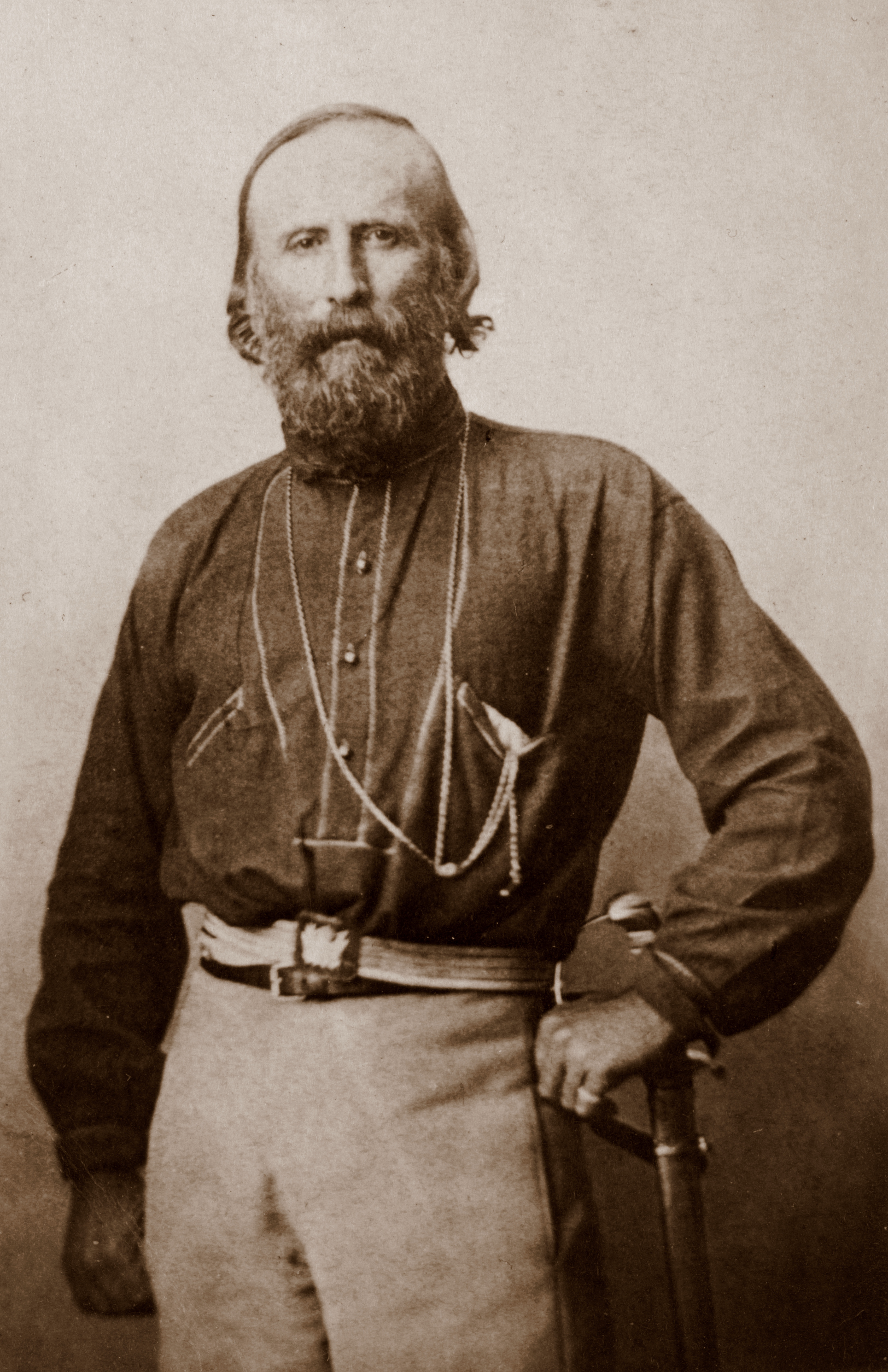 Giuseppe Garibaldi, a celebrated military leader whose campaigns were crucial for unification, known as the 