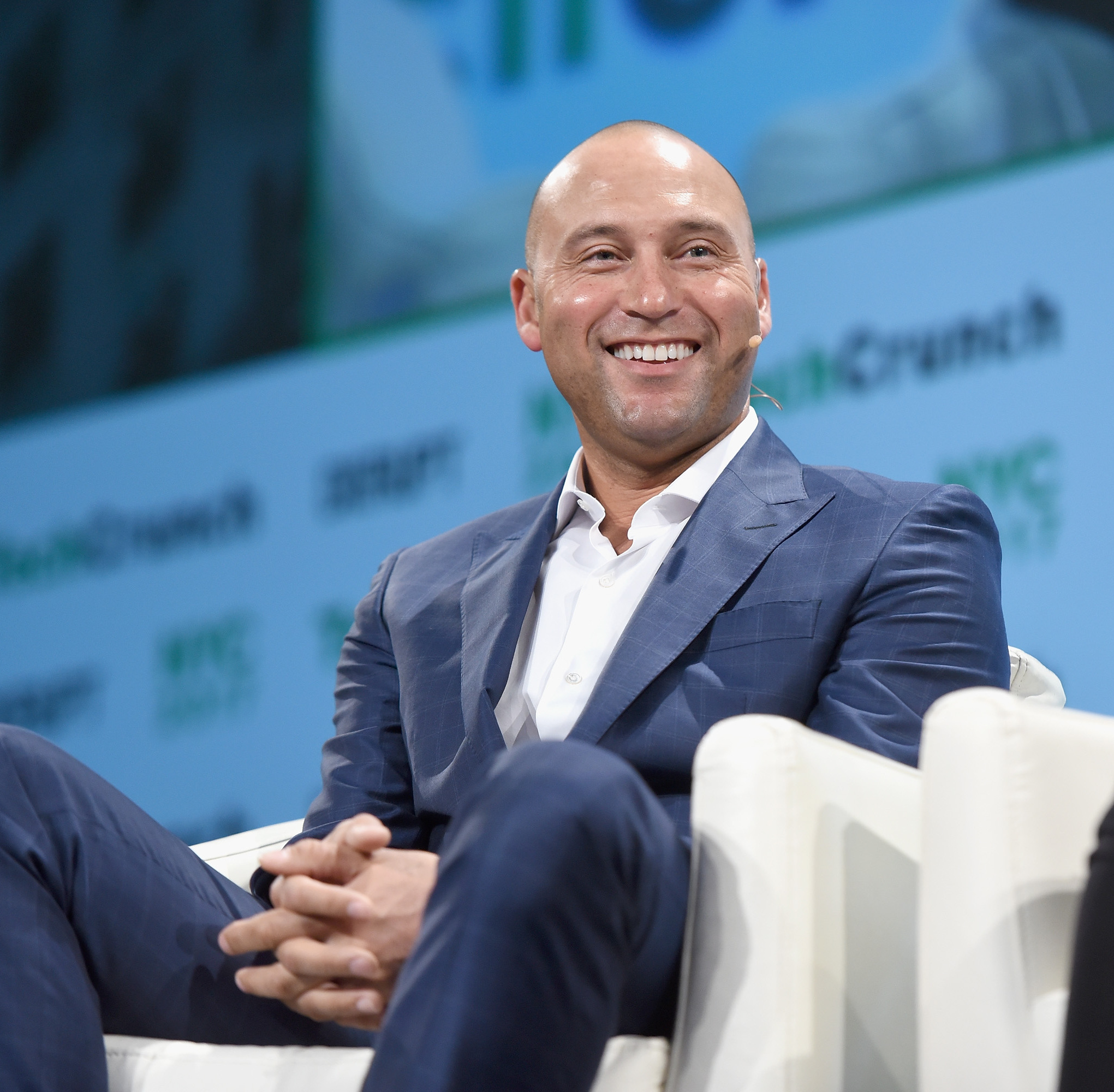 Jeter at TechCrunch Disrupt in 2017
