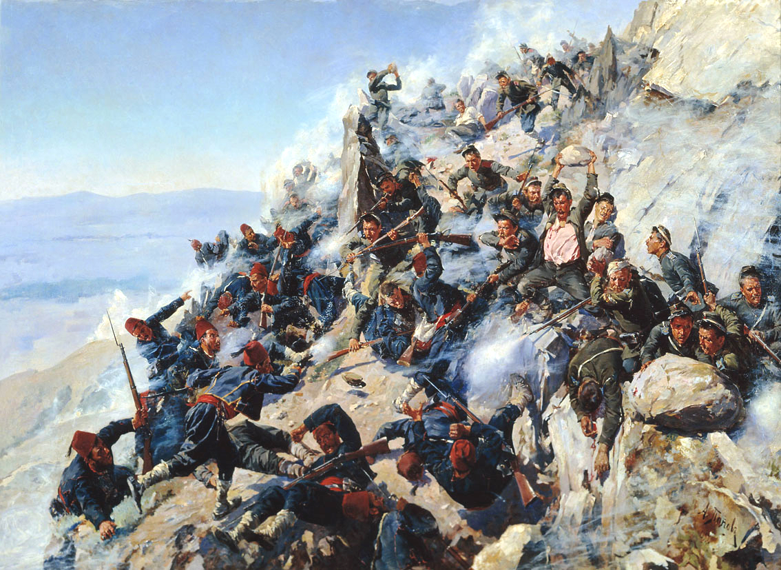 Pertahanan Rusia-Bulgaria di Celah Shipka pada tahun 1877
