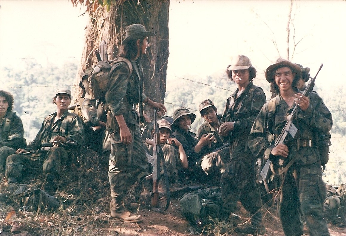 U.S.-supported Contra rebels in 1987, a key element of the civil war that followed the revolution.