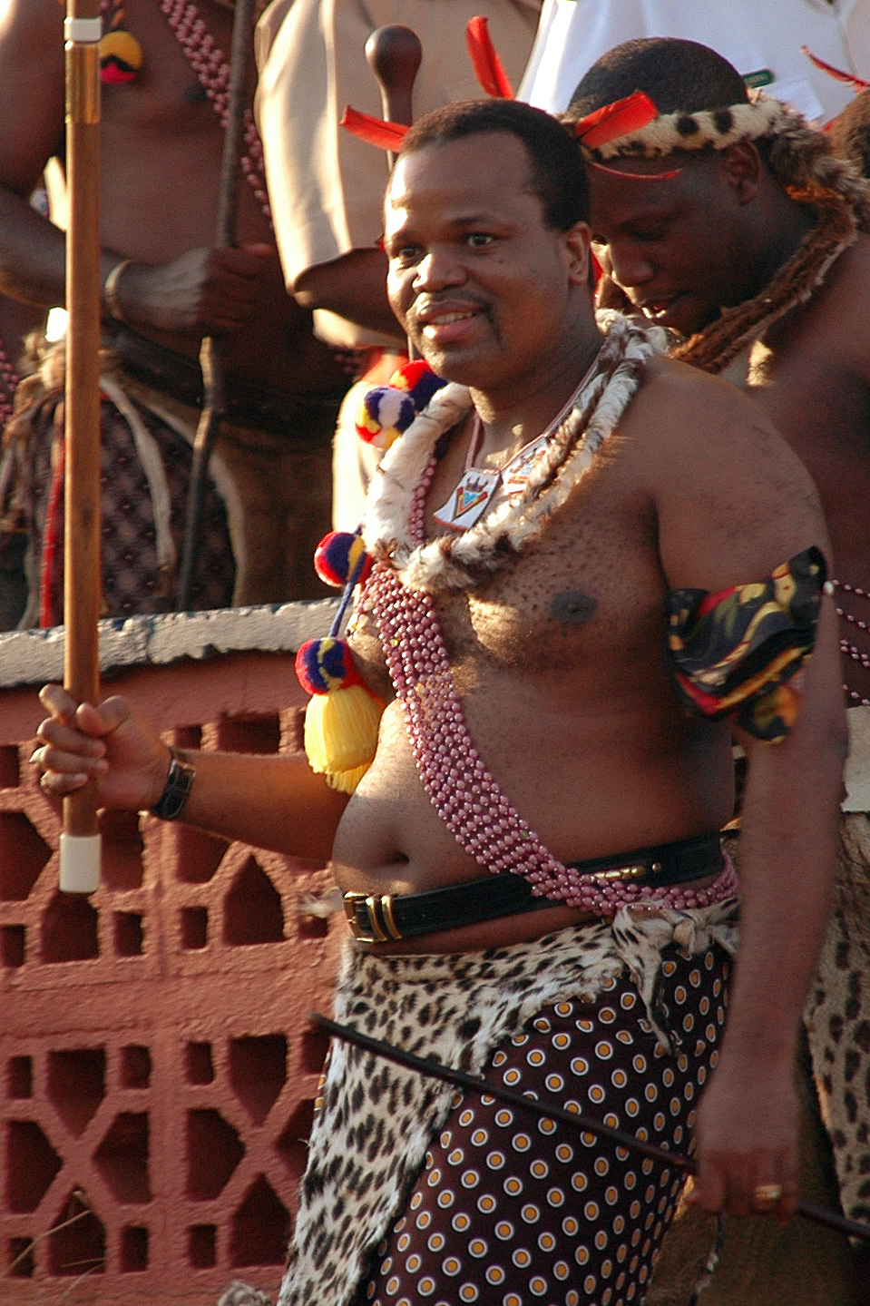Vua Mswati III tại lễ hội múa sậy, nơi ông sẽ chọn người vợ tiếp theo của mình