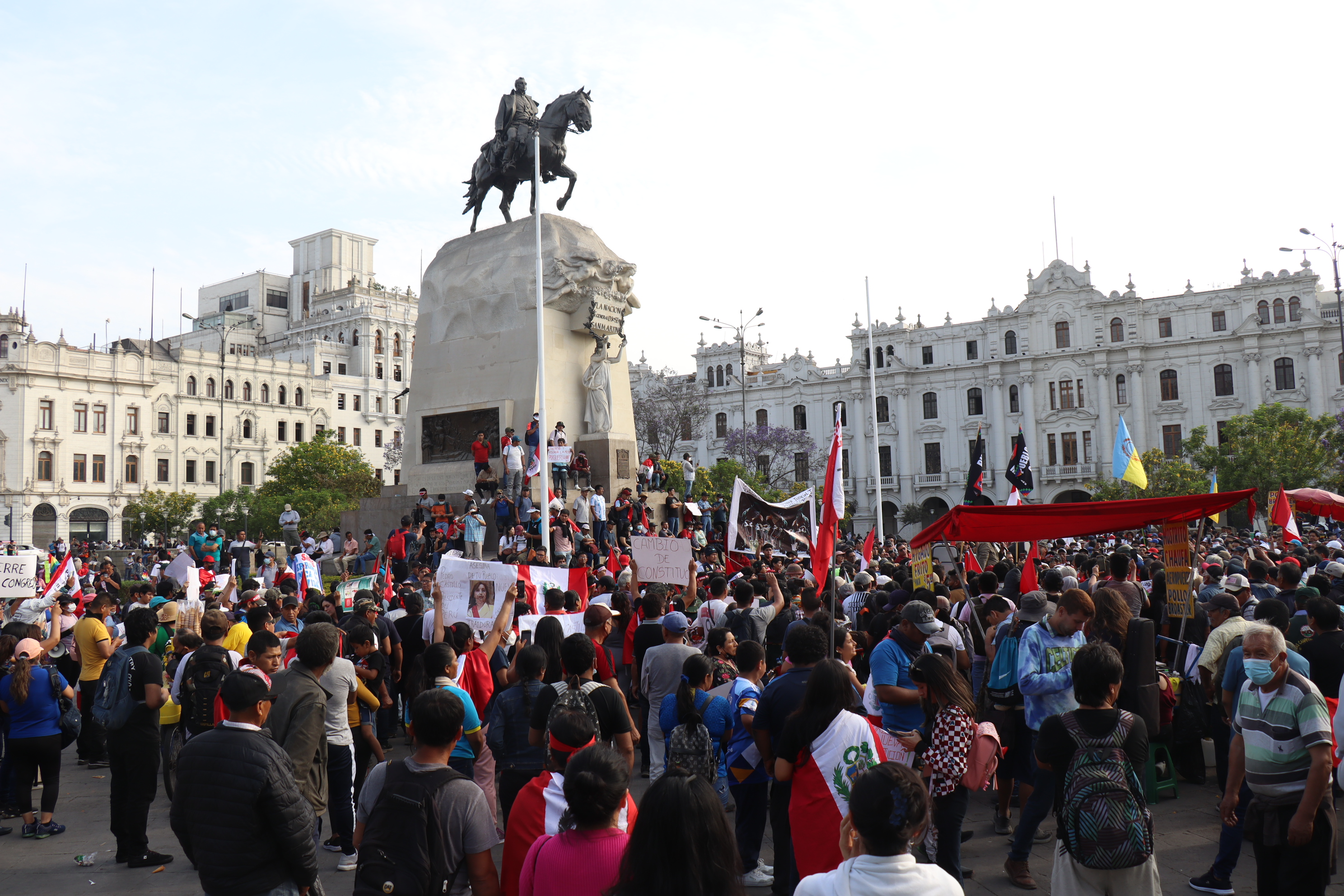 Demonstrations in Lima during the 2022-2023 Peruvian political protests.