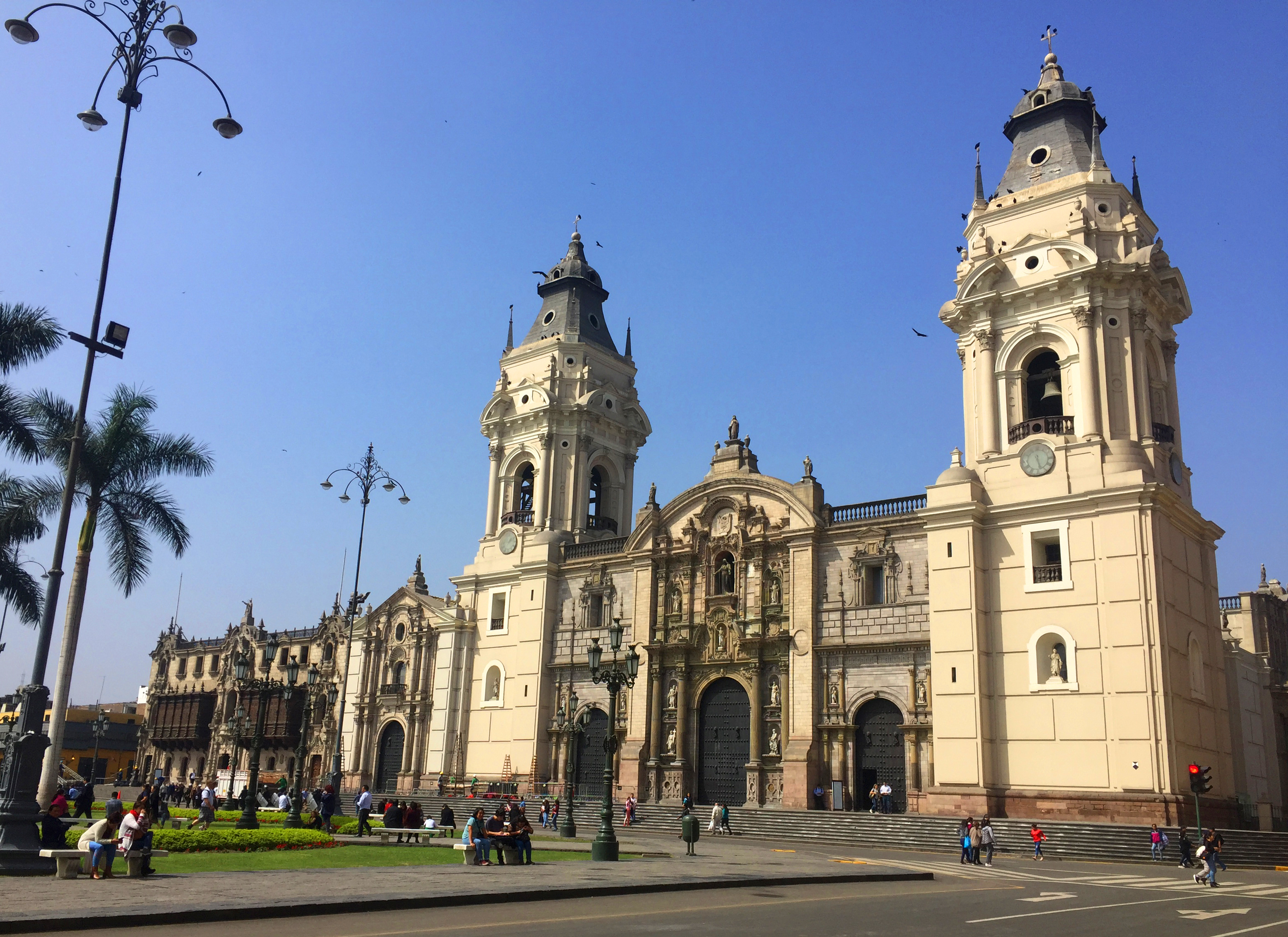 The Metropolitan Cathedral of Lima, an important Catholic landmark.