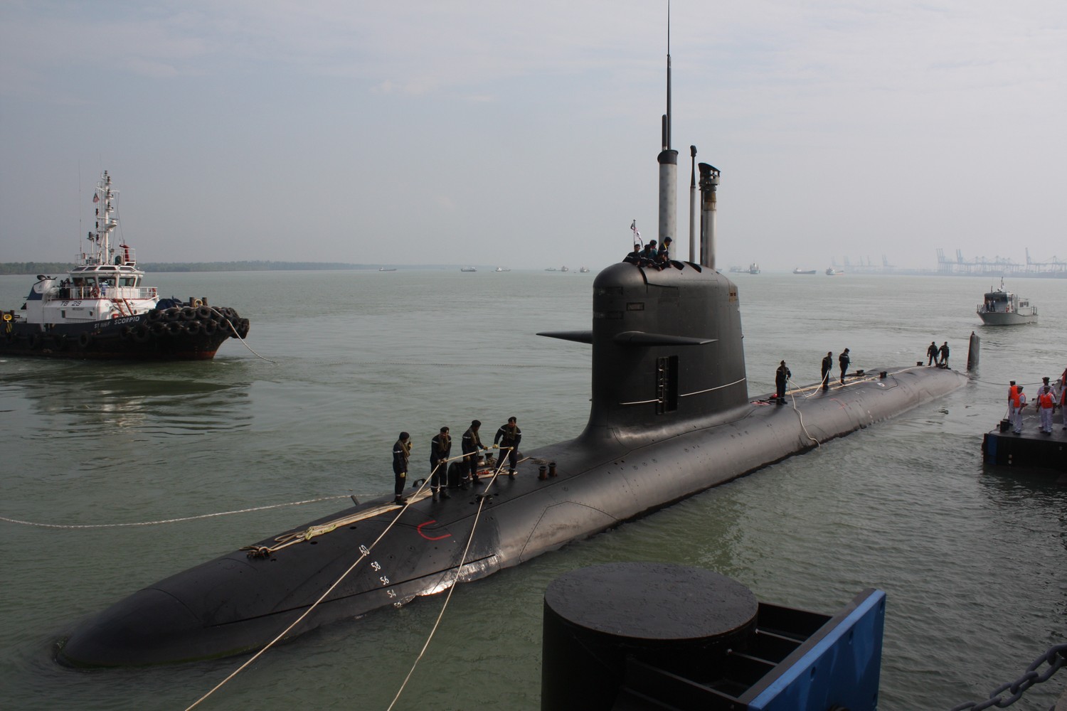 スコルペヌ級潜水艦「トゥンク・アブドゥル・ラーマン」。マレーシア海軍の主要戦力の一つ。