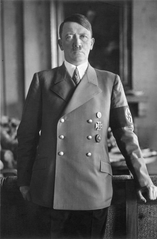 1933년부터 1945년까지 나치 독일의 독재자였던 아돌프 히틀러.