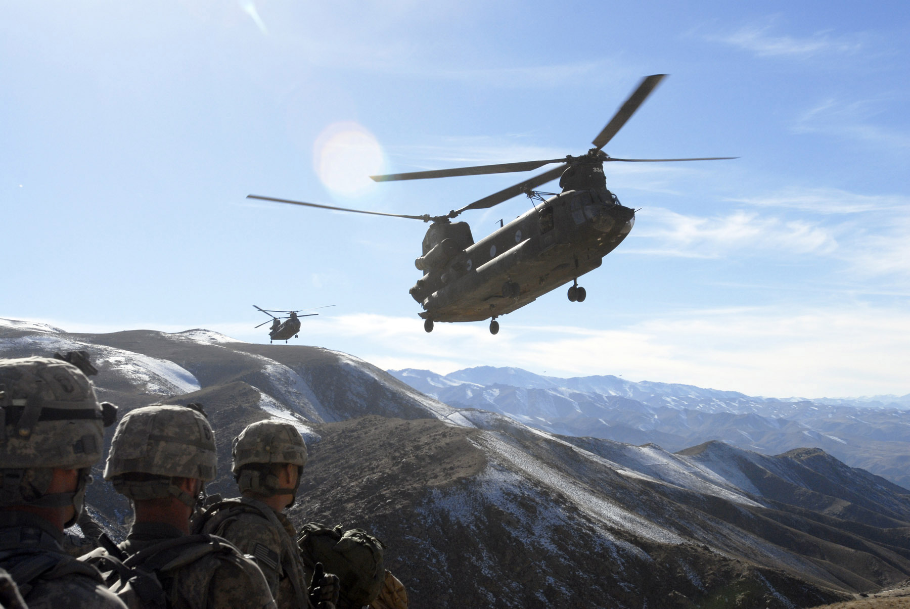 Quân đội Hoa Kỳ và trực thăng Chinook ở Afghanistan, 2008