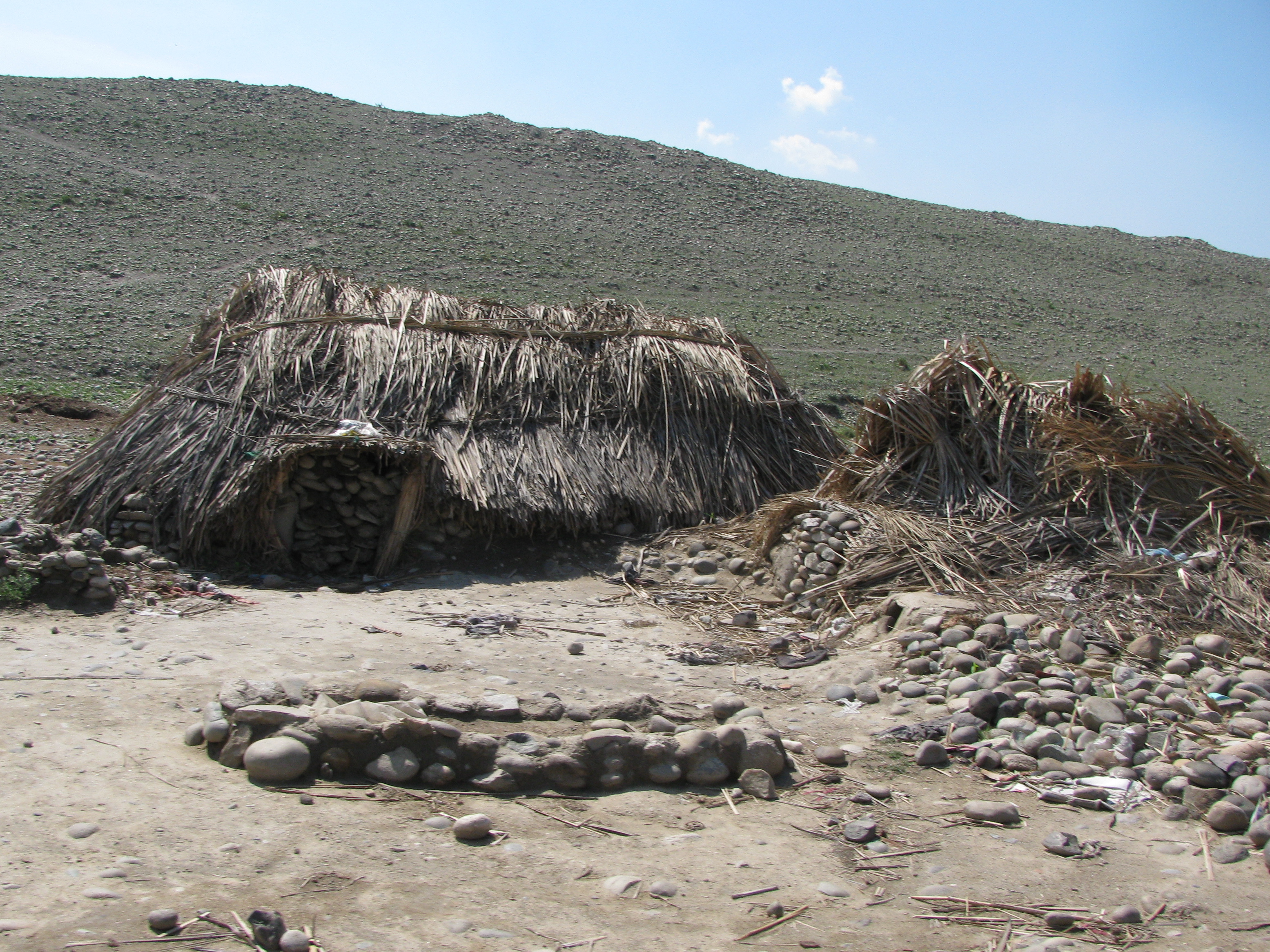 Một ngôi nhà của người du mục Kuchi ở tỉnh Nangarhar