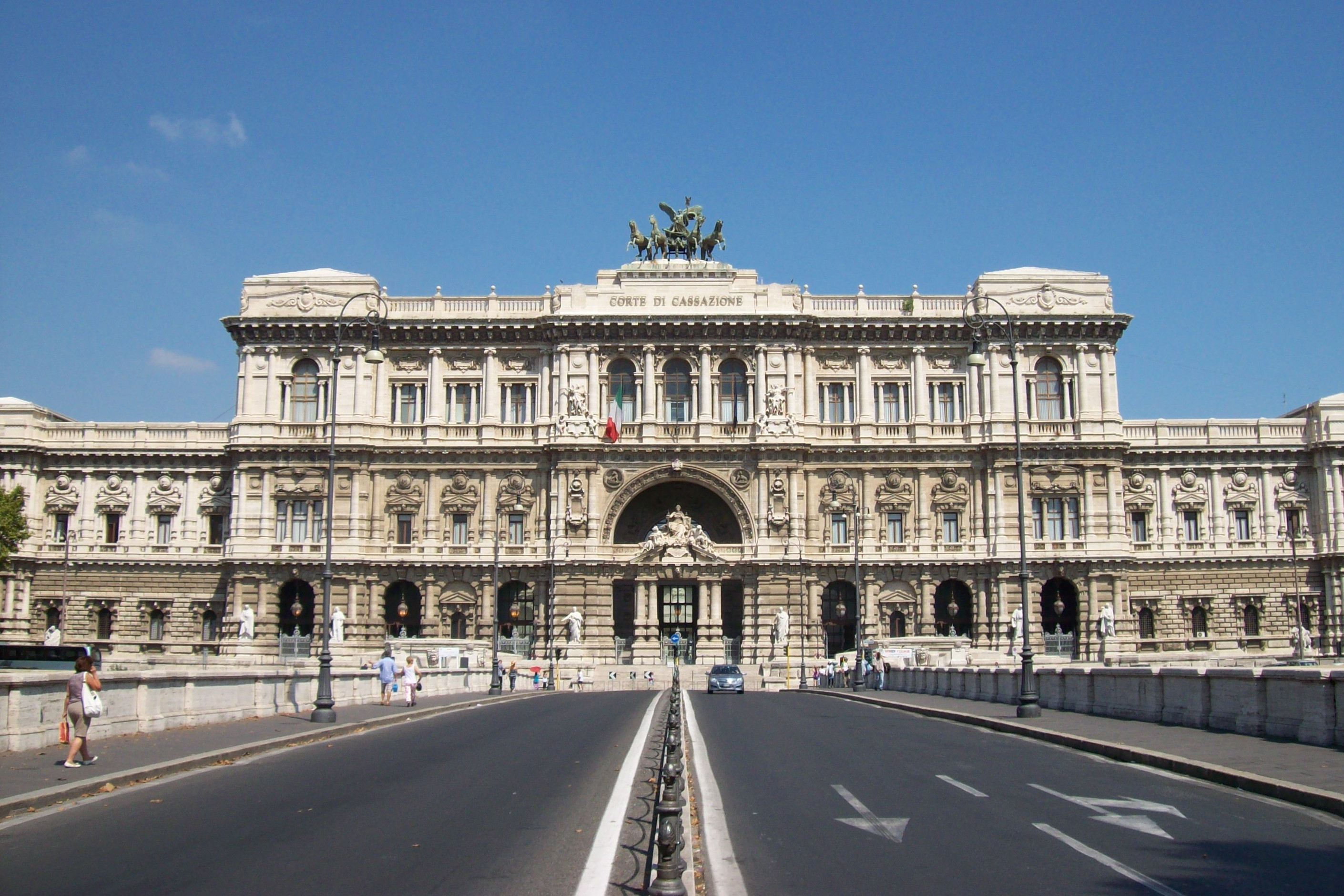 The Palace of Justice in Rome, which houses the Supreme Court of Cassation, Italy's highest court of appeal.
