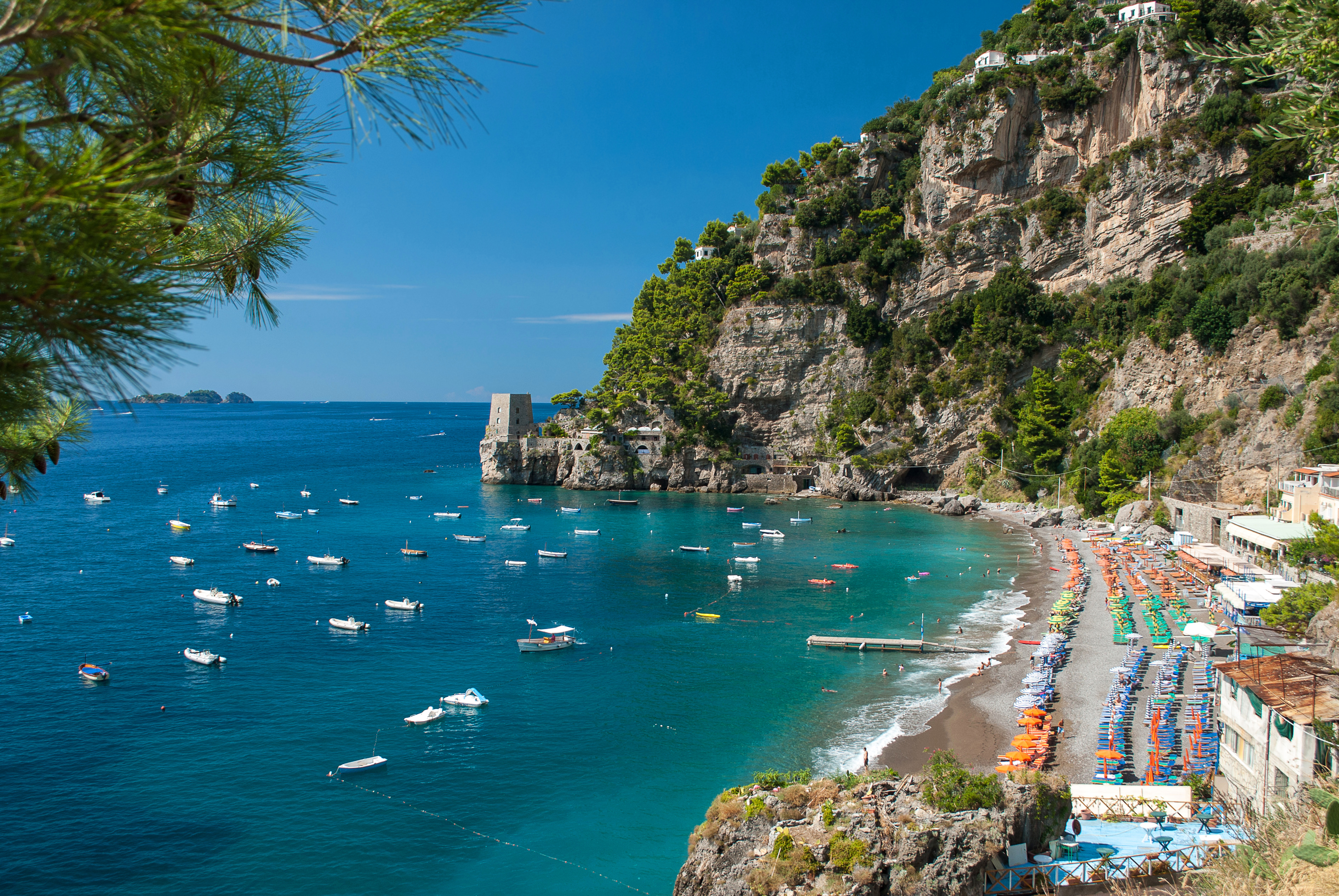 The Amalfi Coast, a UNESCO World Heritage site, is one of Italy's major tourist destinations, renowned for its stunning coastal scenery and picturesque towns like Positano.