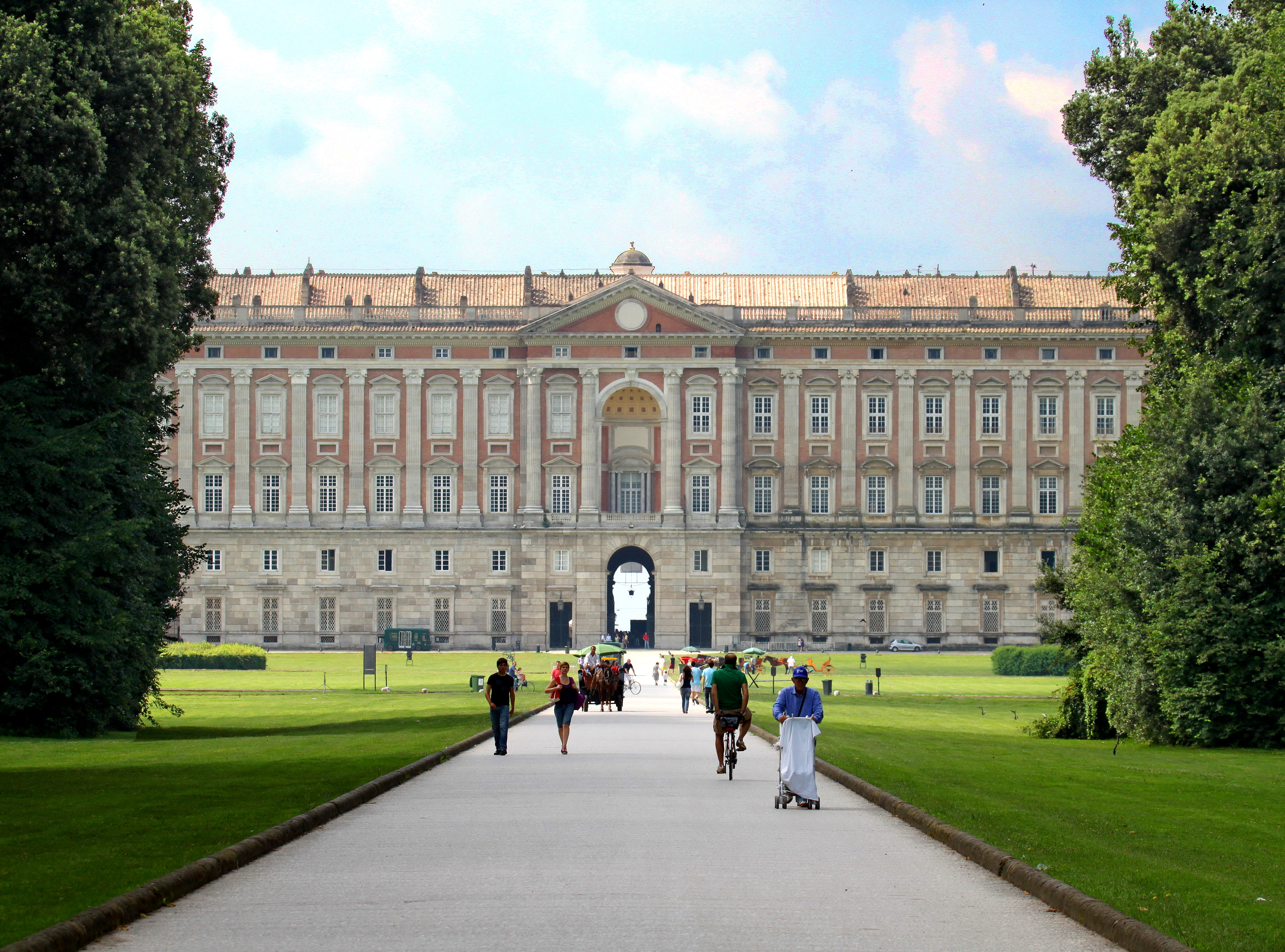 The Royal Palace of Caserta, a UNESCO World Heritage site, is the largest former royal residence in the world by volume and a magnificent example of Italian Baroque architecture.