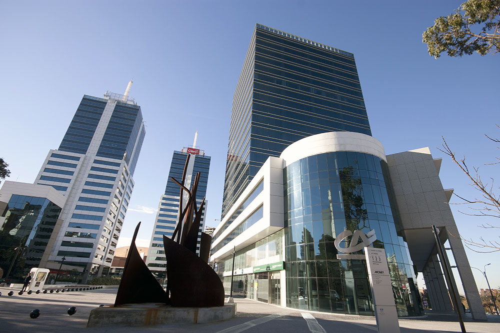 World Trade Center Montevideo, a symbol of Uruguay's modern economy and international business links.