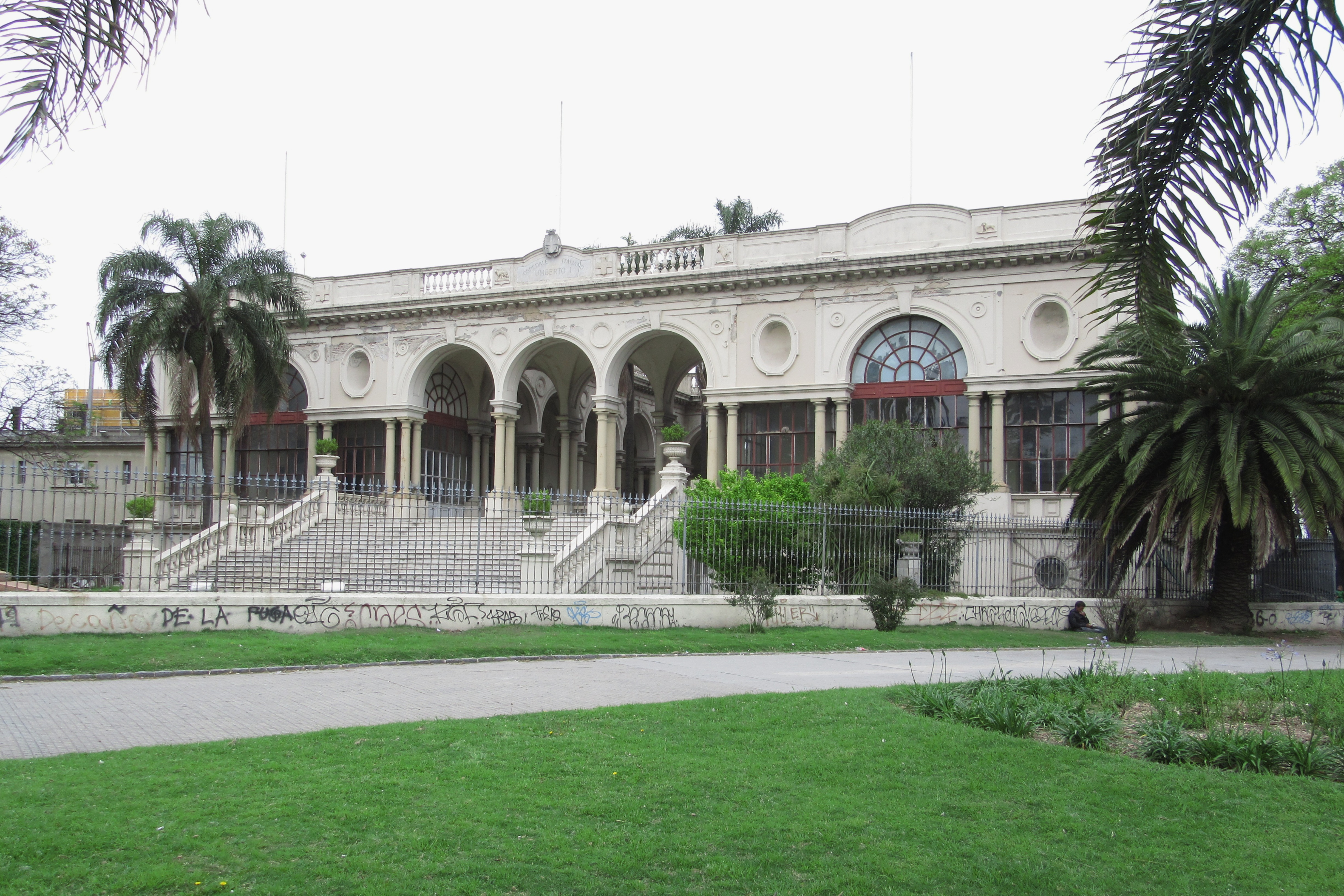 The Italian Hospital of Montevideo, a neoclassical-style building by architect Luis Andreoni, exemplifies European architectural influences.