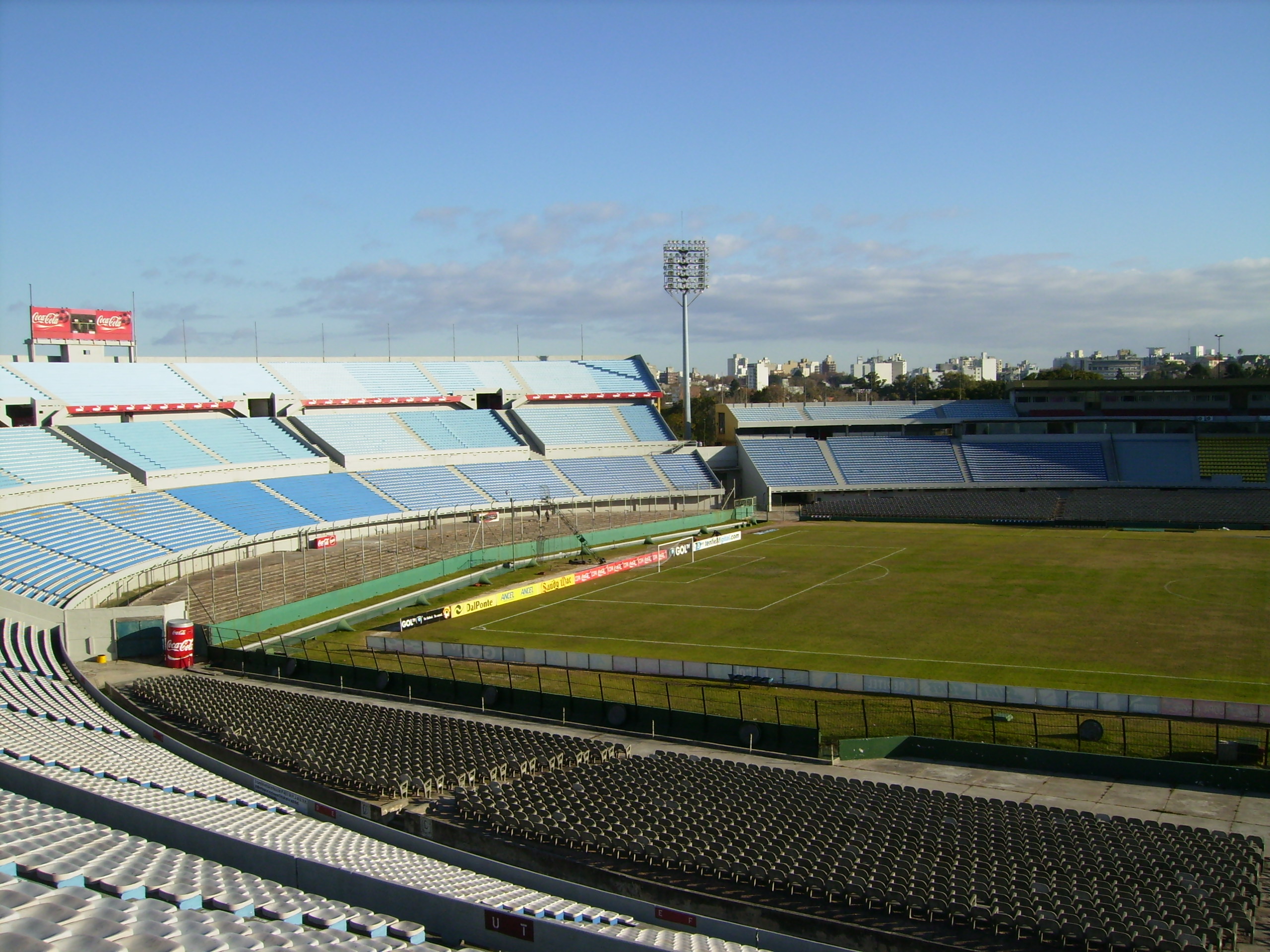 Estadio Centenario in Montevideo, host of the first FIFA World Cup final in 1930 and a historic landmark of Uruguayan football.