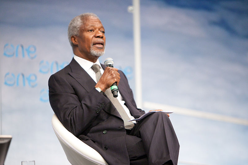 Kofi Annan, diplomat Ghana dan Sekretaris Jenderal Perserikatan Bangsa-Bangsa 1997-2006