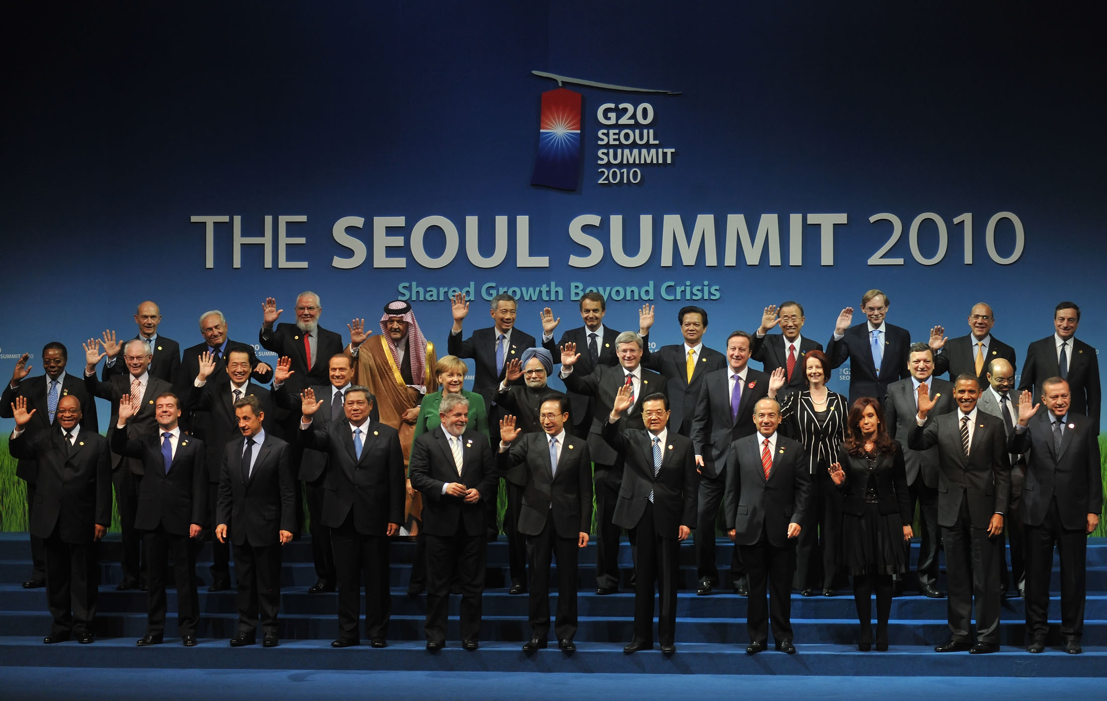 Korea Selatan menjadi ketua non-G7 pertama dari G20 ketika menjadi tuan rumah KTT Seoul 2010.