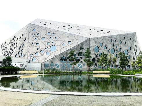 Sheikh Jaber Al-Ahmad Cultural Centre, a landmark of modern Kuwaiti architecture and a hub for performing arts and cultural events.
